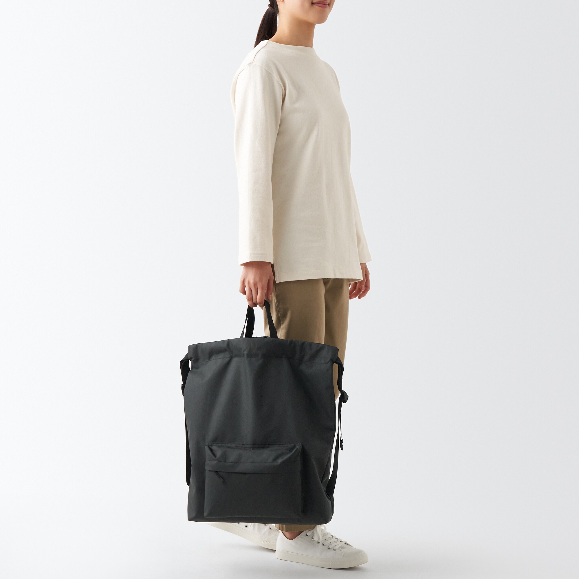 トートにもなる　巾着リュックサック