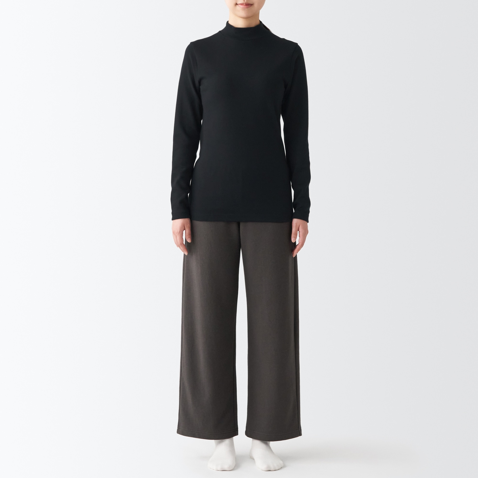 あったか綿　ウール　ハイネック長袖Ｔシャツ（数量限定・２０２２年仕様）