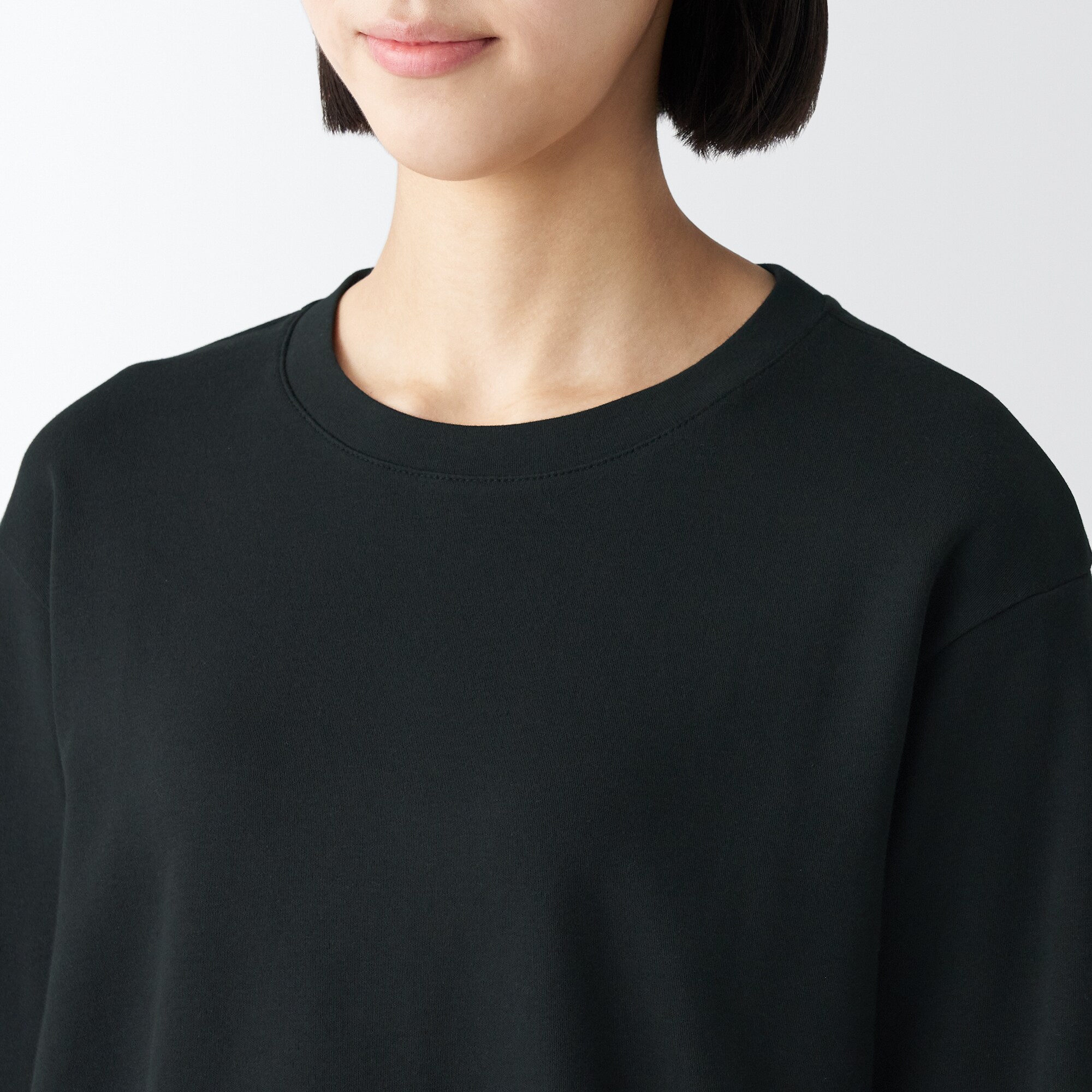 スムース編みロング丈長袖Ｔシャツ