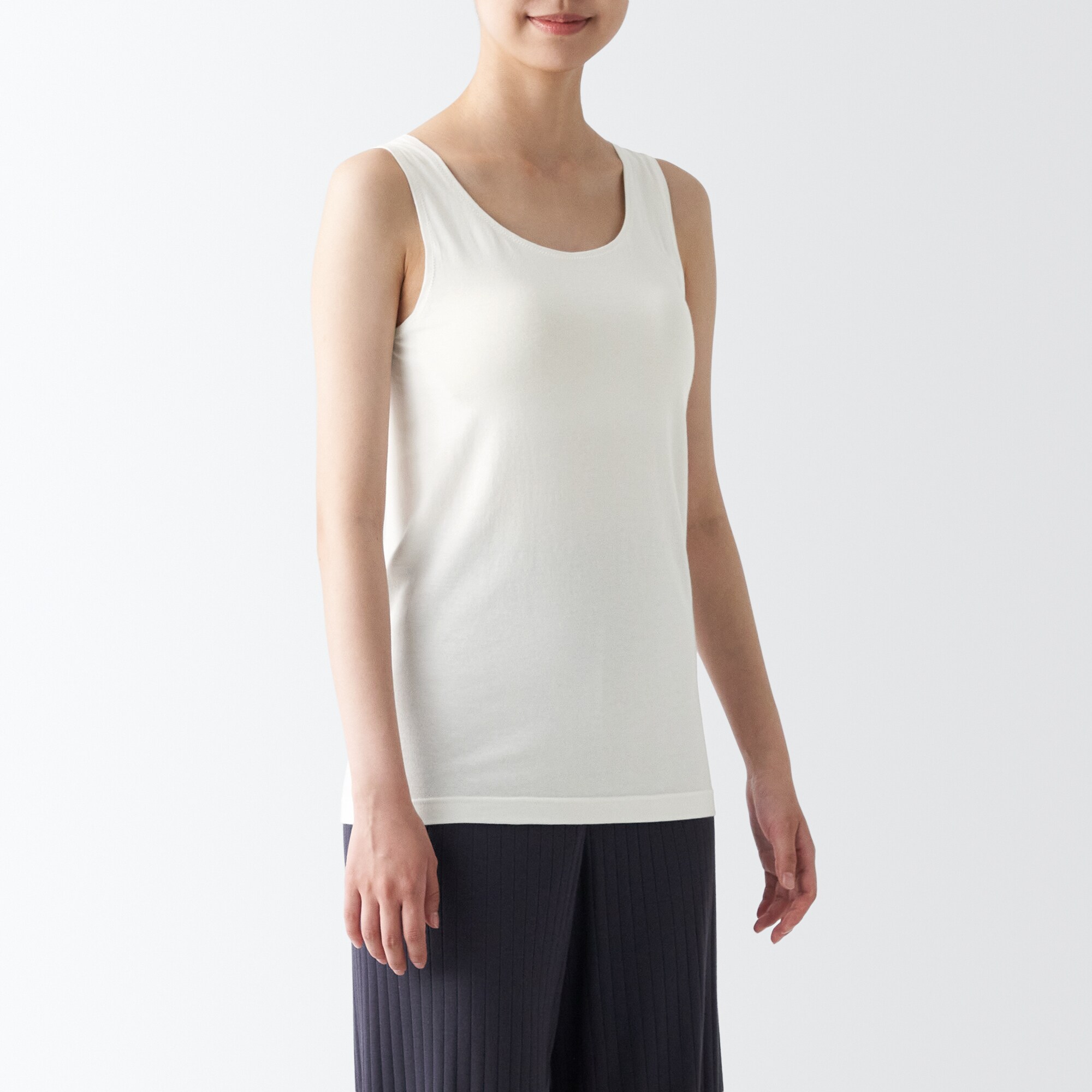 あったか綿　ブラタンクトップ