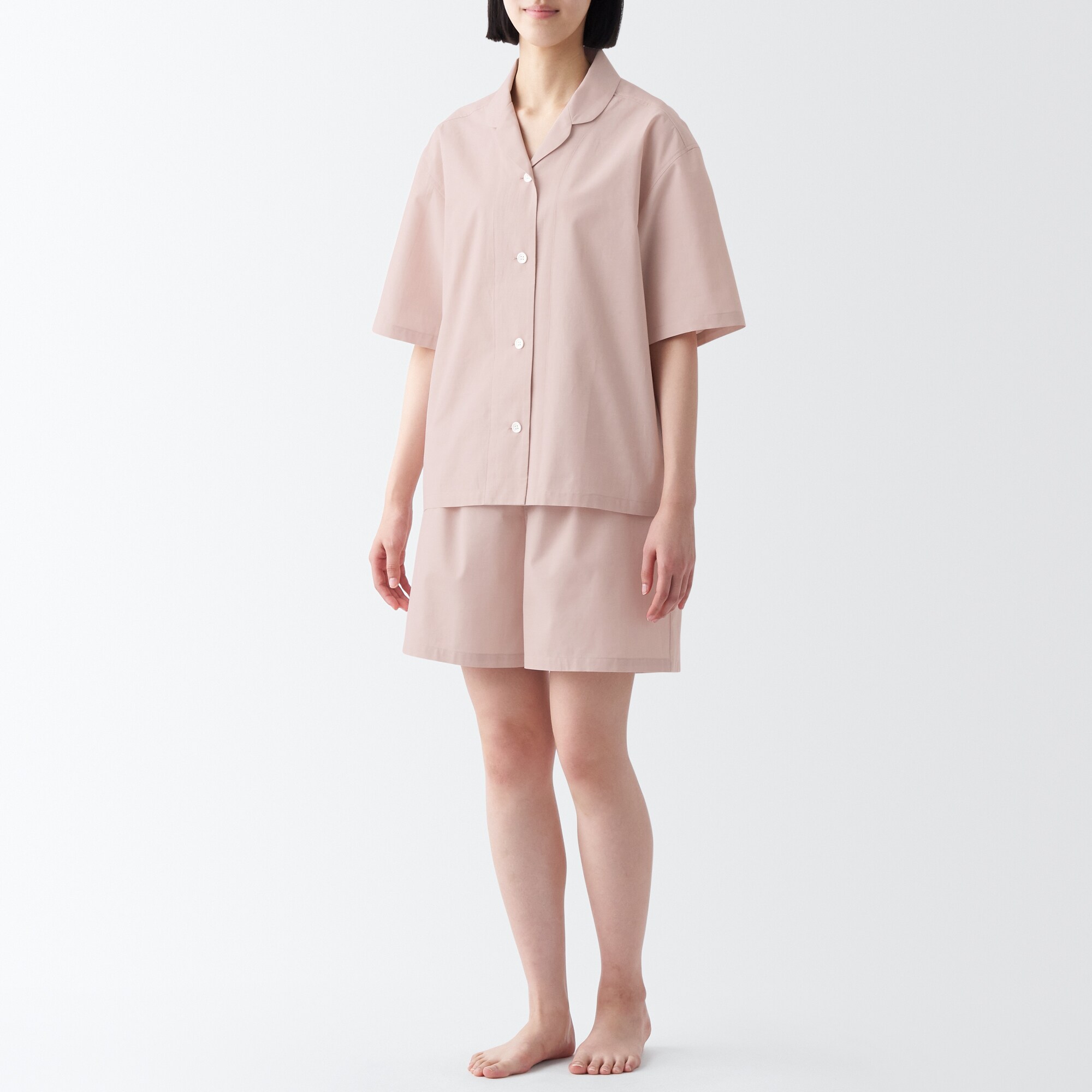 綿ブロード　半袖パジャマ