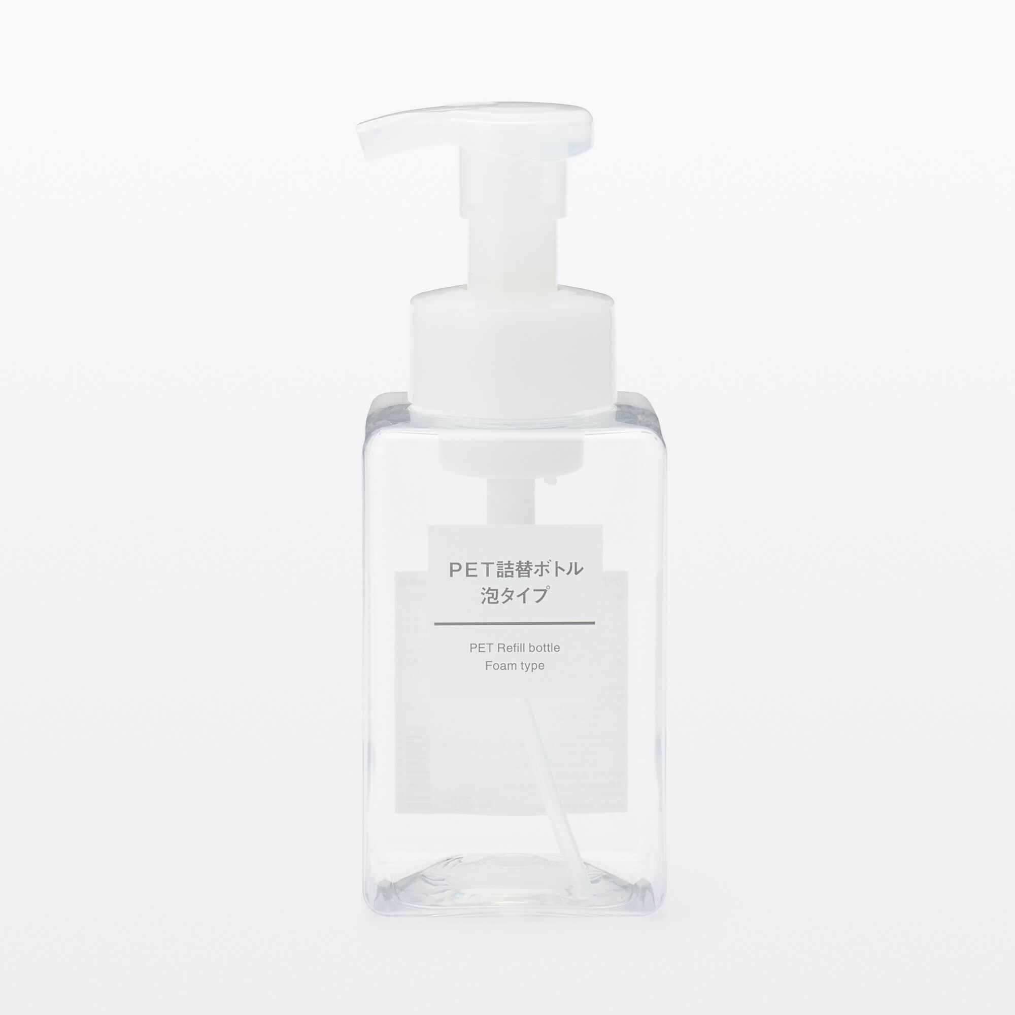 ＰＥＴ詰替ボトル　泡タイプ　クリア　４００ｍＬ