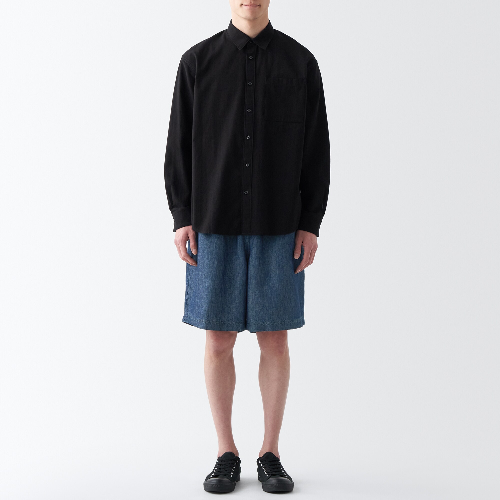 ラミーコットンデニムショートパンツ（紳士）