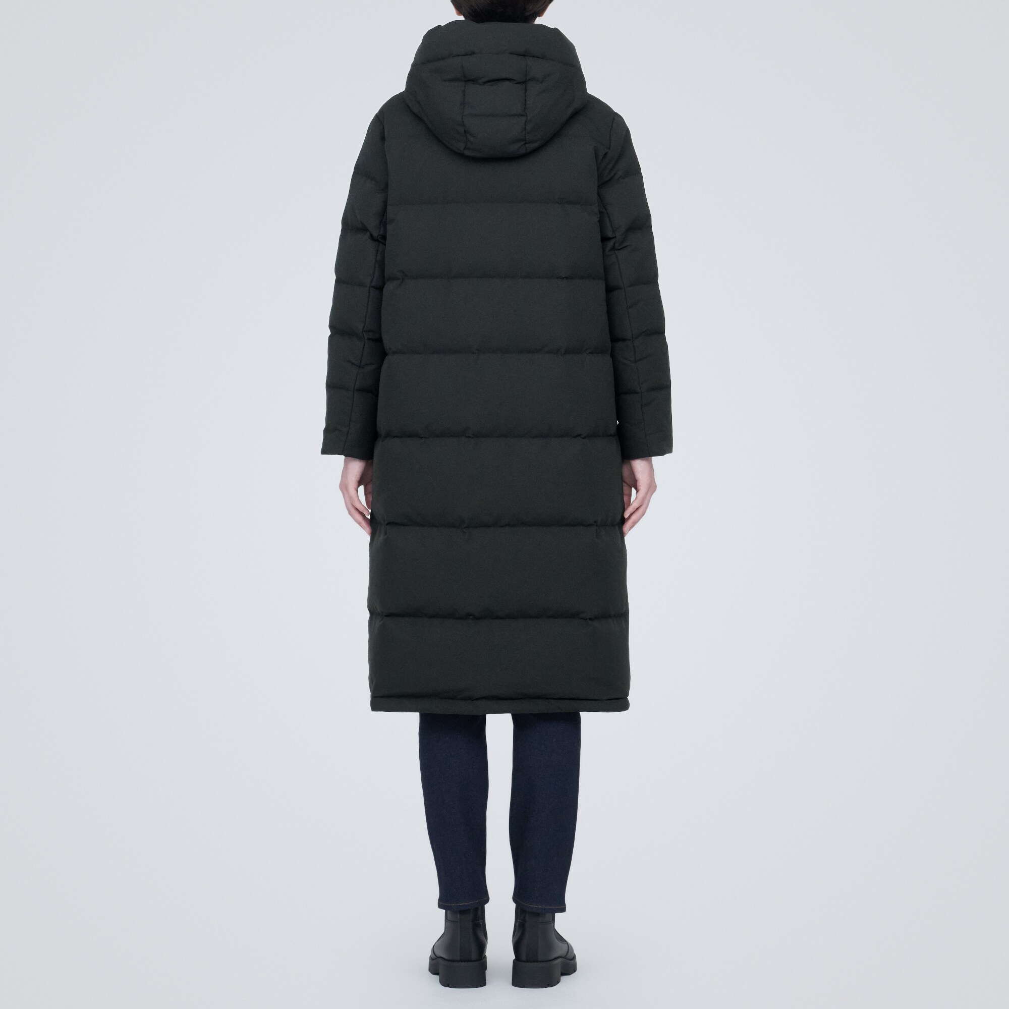 撥水ロングダウンコート