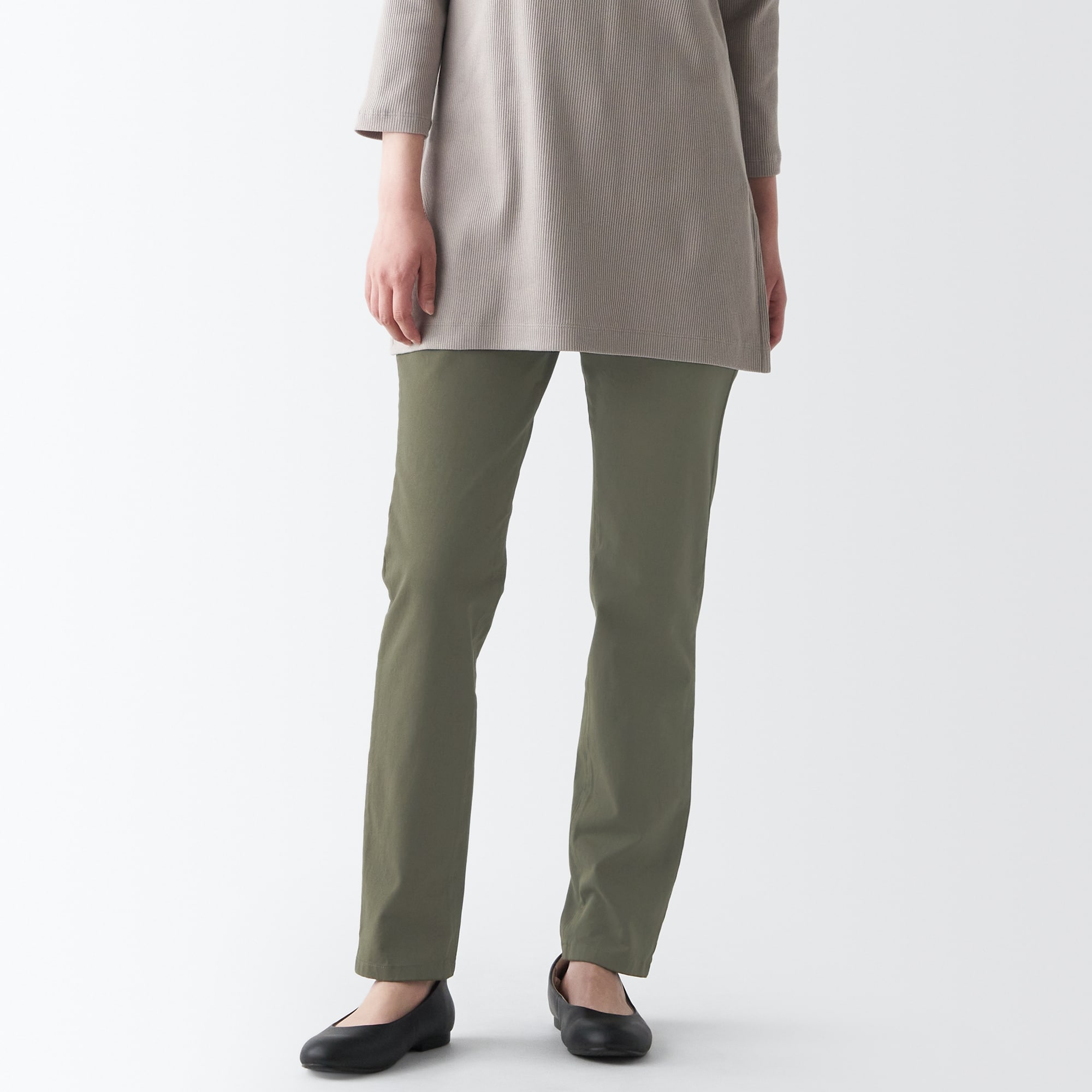 【スリム】縦横ストレッチチノスリムテーパードパンツ（股下７５ｃｍ）