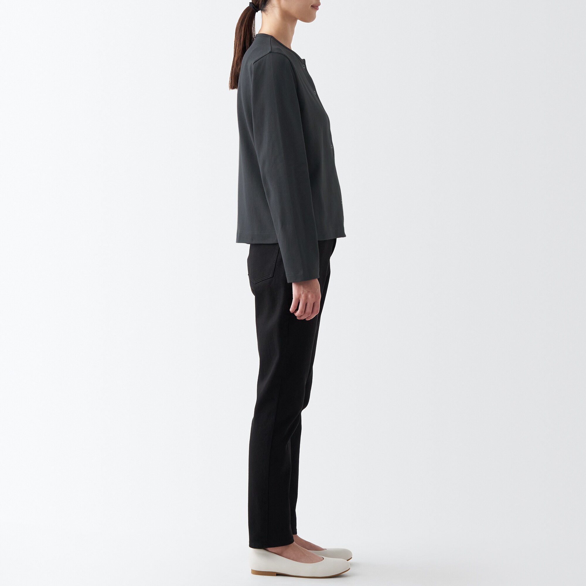 太番手カーディガン