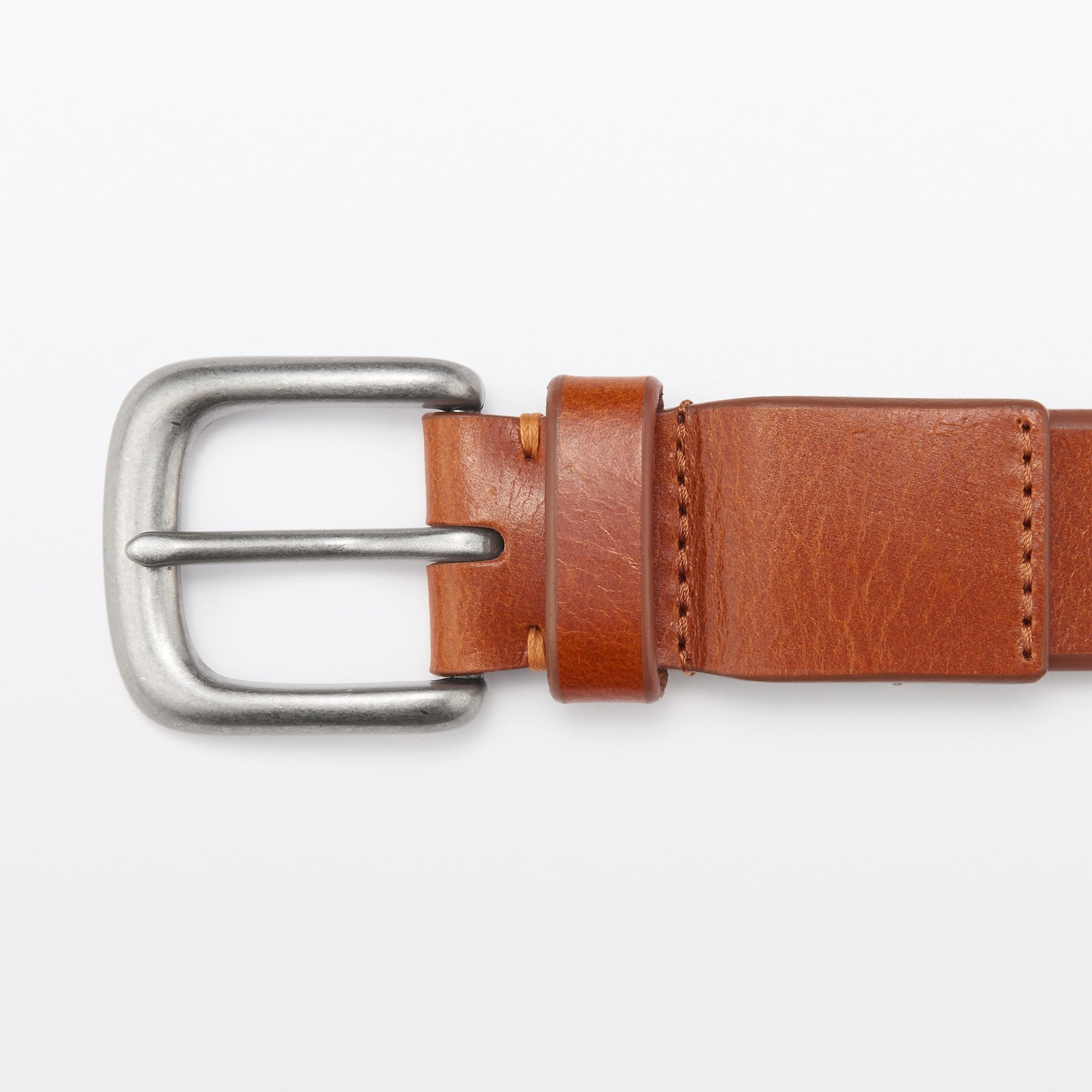 ヌメ革　長さを調節できる　中幅ベルト