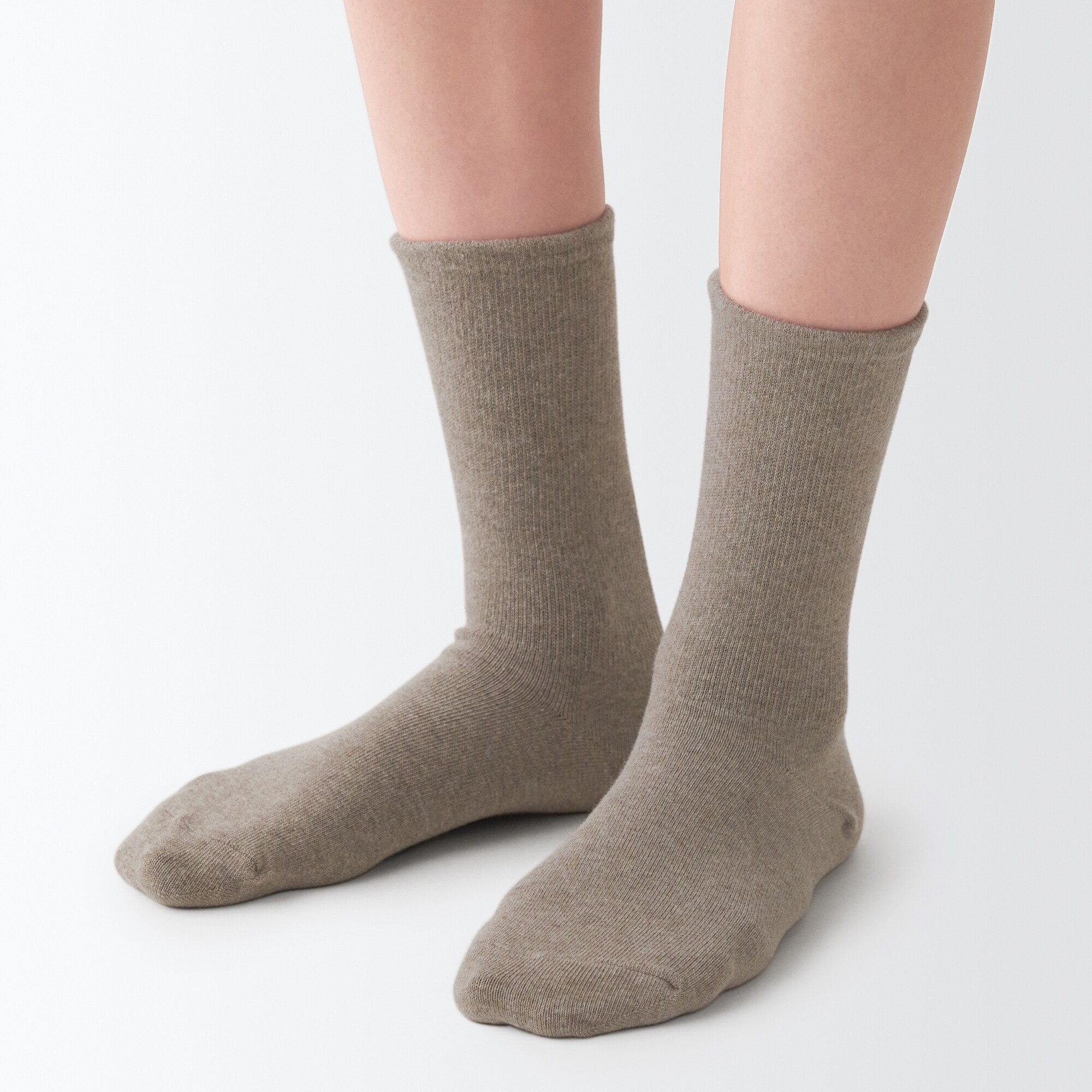婦人　足なり直角　履き口やわらか　足首に沿う靴下