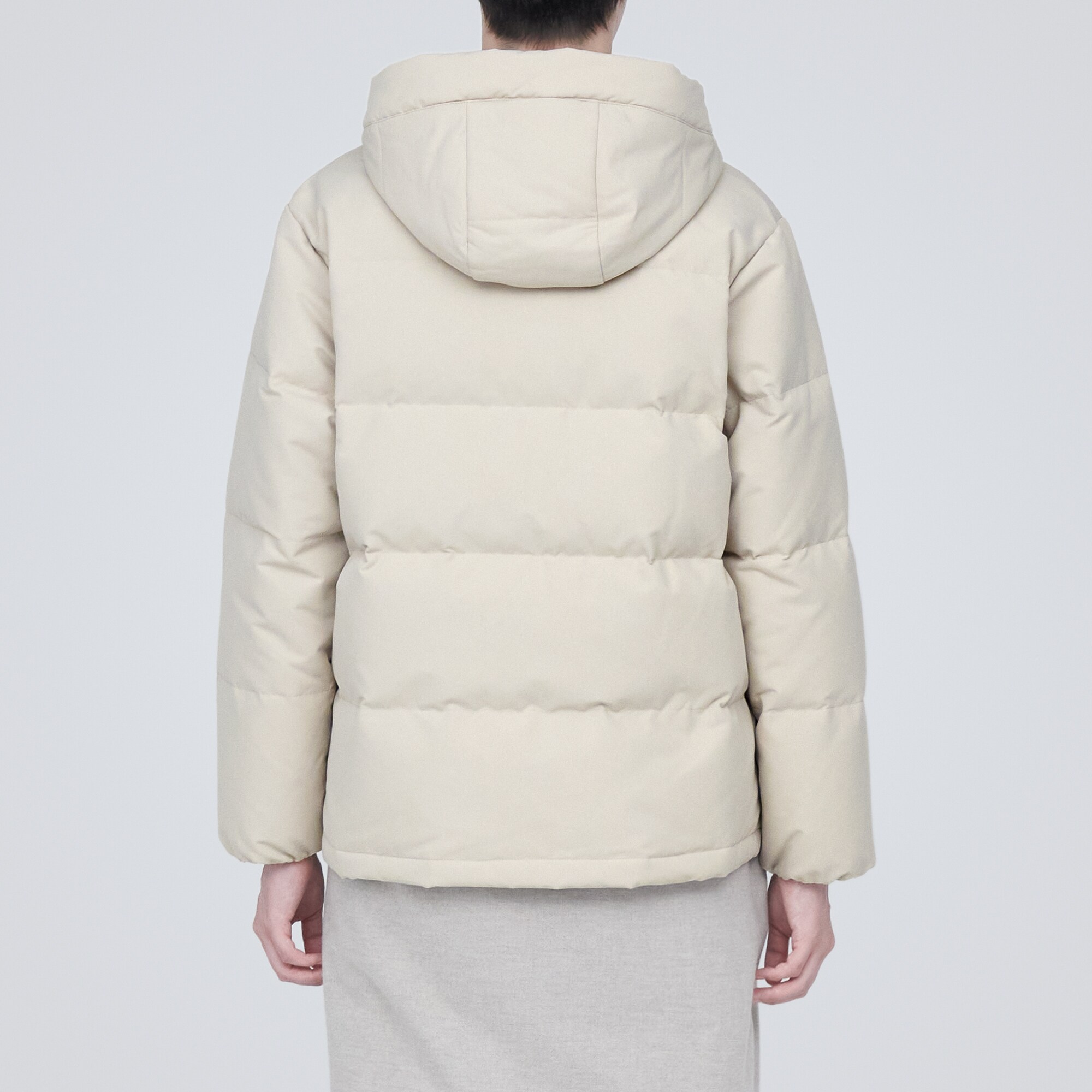 撥水フード付きダウンジャケット