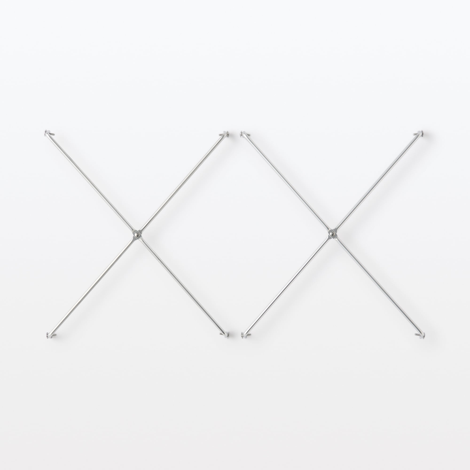 ステンレスユニットシェルフ用サイドクロスバー・ステンレス　２組セット