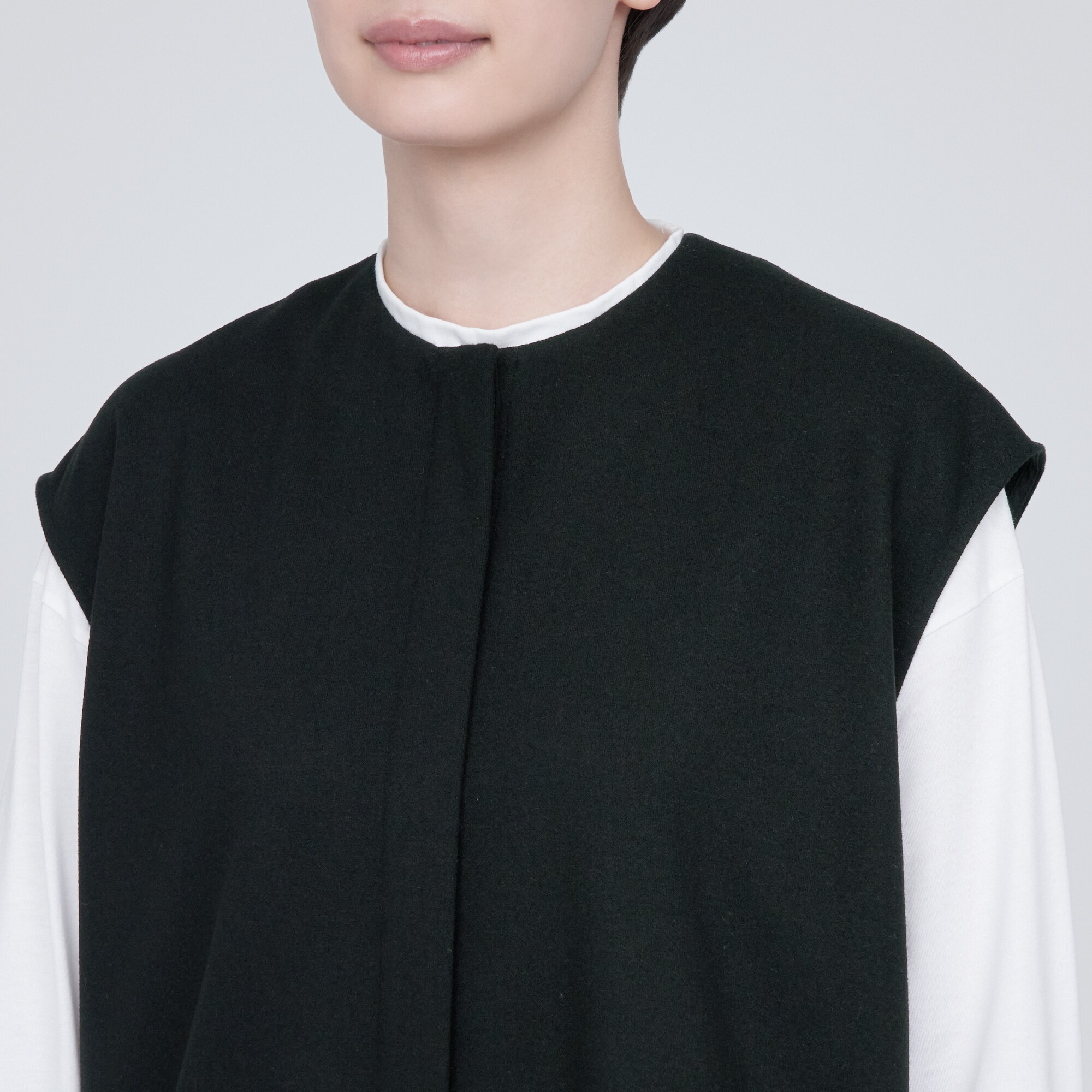 ストレッチ起毛ジレ