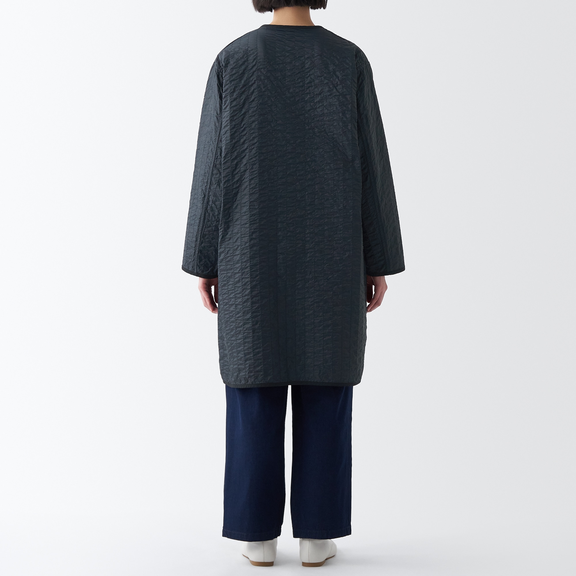 リバーシブルキルトコート