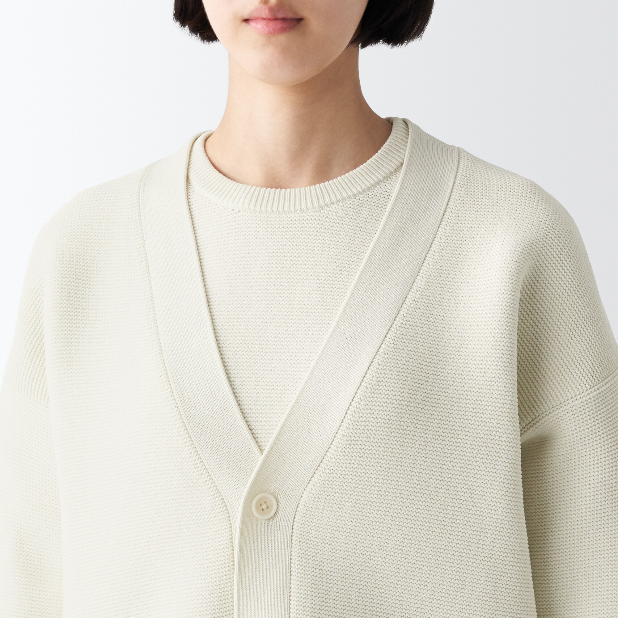 あたたかくて洗えるＶネックカーディガン