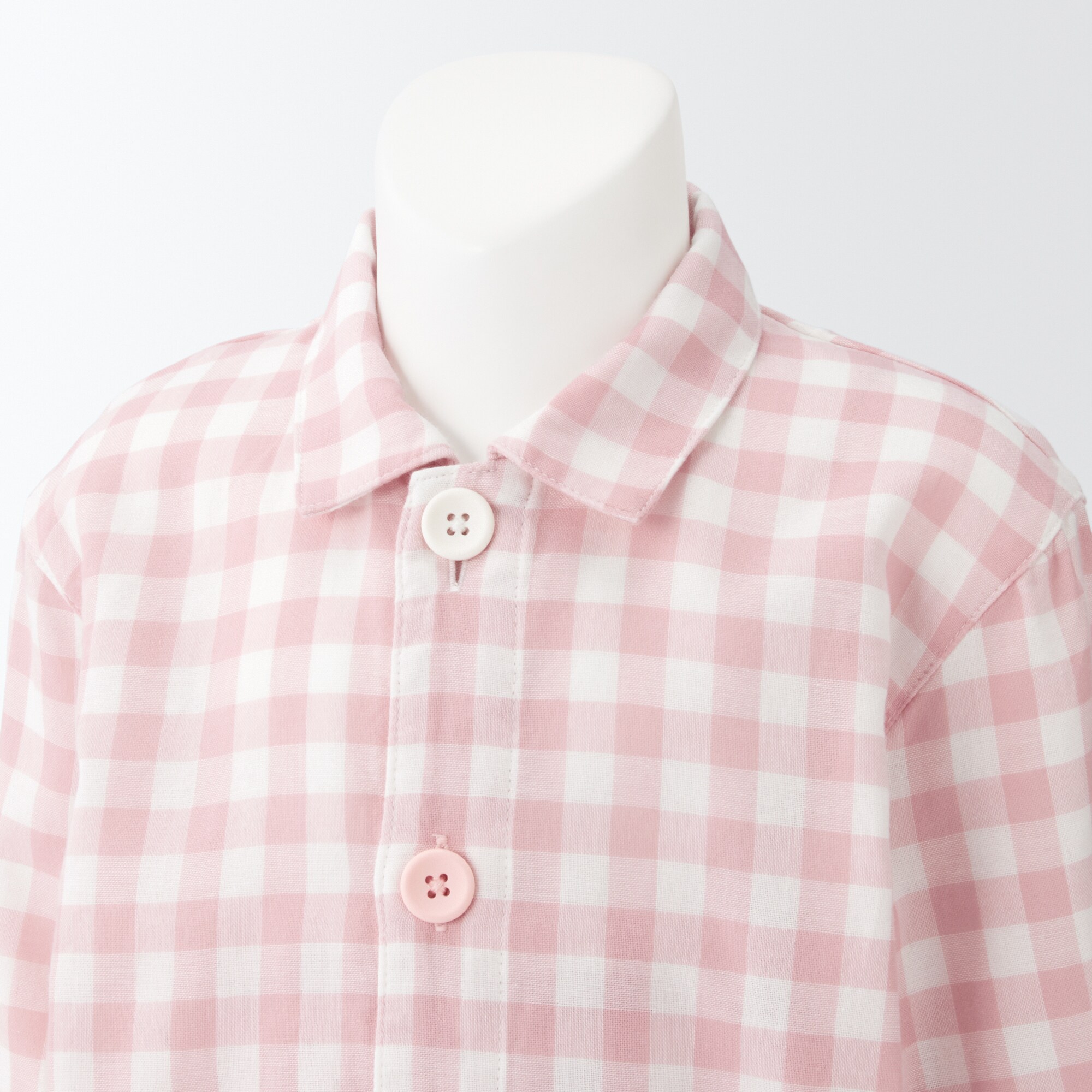 脇に縫い目のない　二重ガーゼお着替えパジャマ（ベビー）