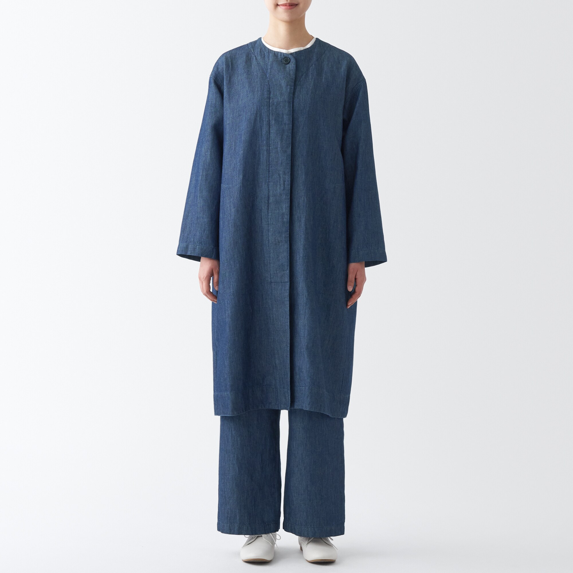 ラミーコットンデニムコート（婦人）