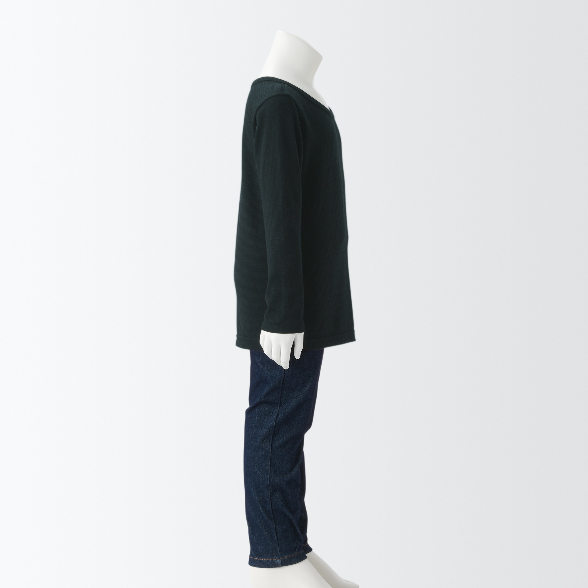 あったか綿　クルーネック長袖Ｔシャツ（キッズ）