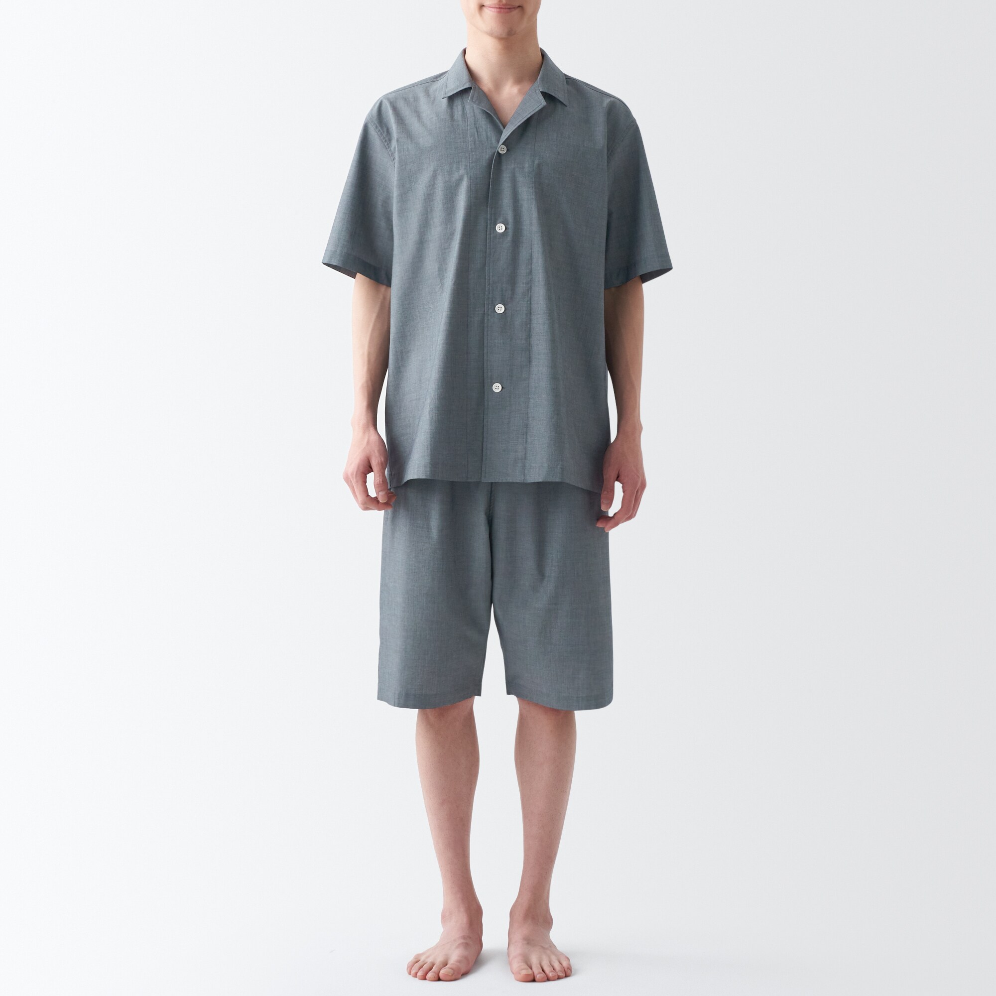 綿ブロード　半袖パジャマ