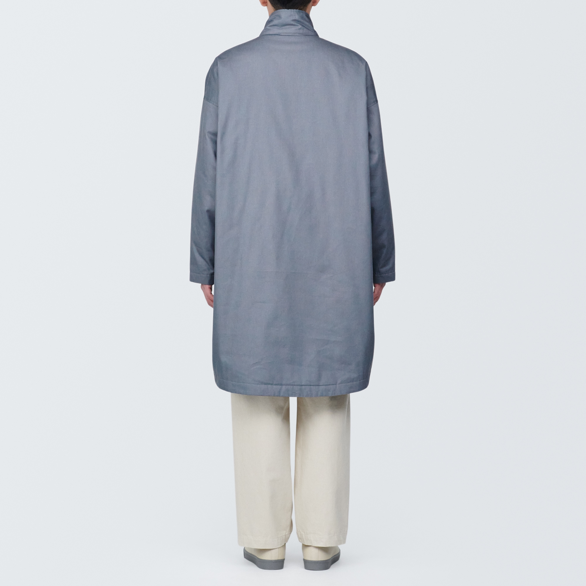 紳士　木の実から作ったカポック混中わた　コート