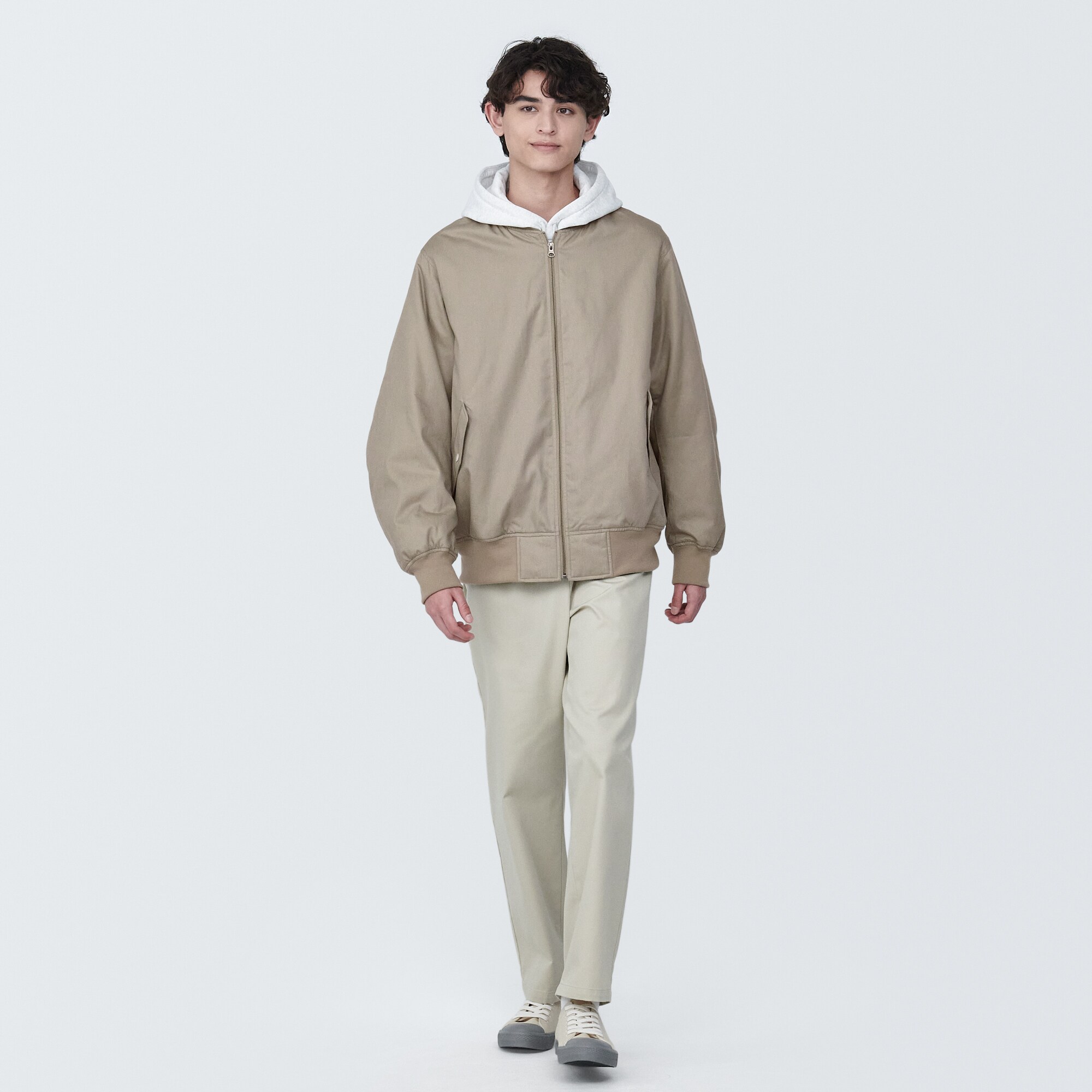 紳士　木の実から作ったカポック混中わた　ブルゾン