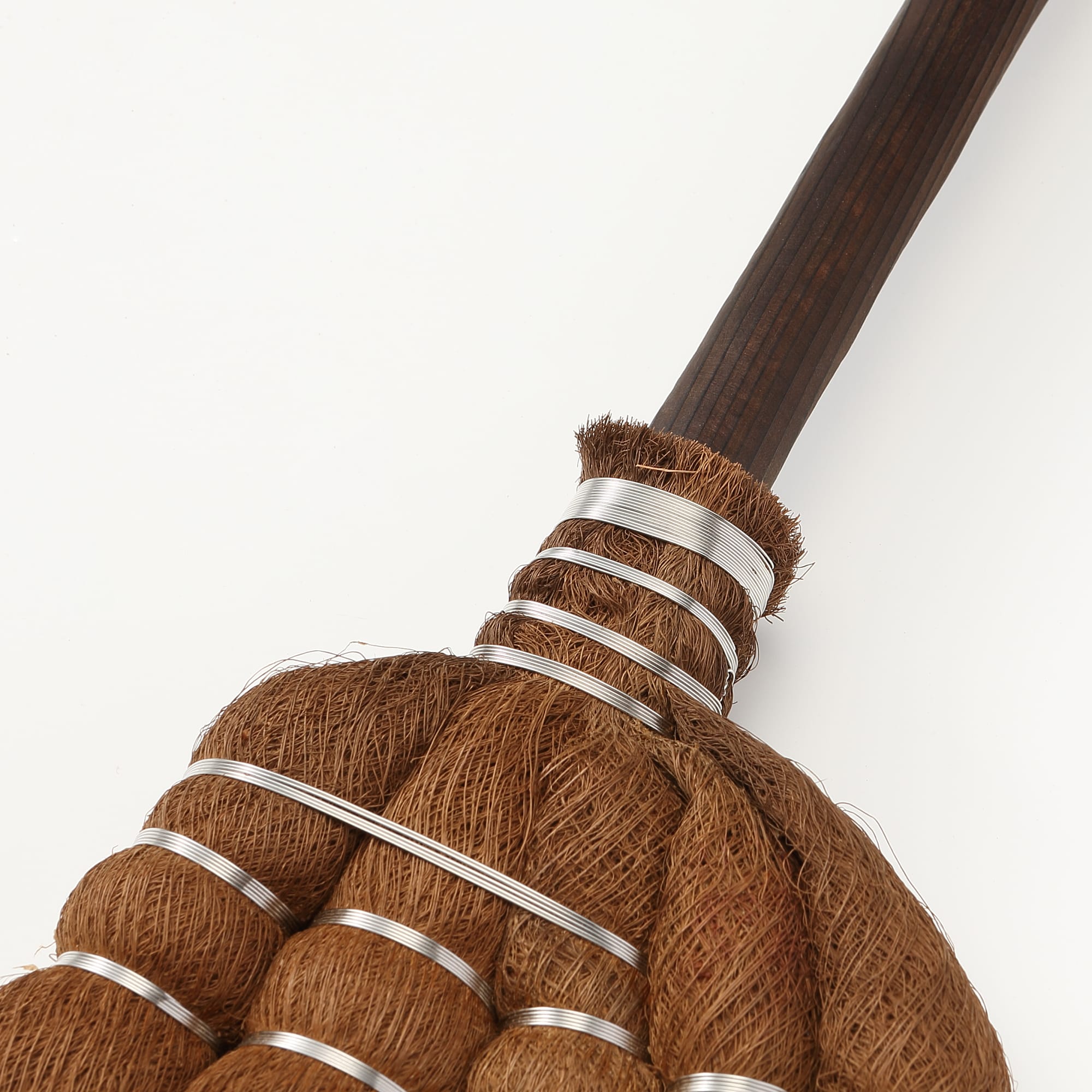 棕櫚のやさしいほうき 焼檜