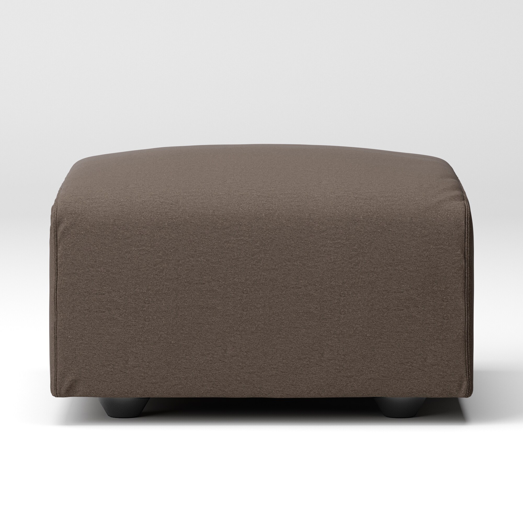 【カバー】洗いざらしの綿帆布ユニットソファオットマン・小用カバー／生成