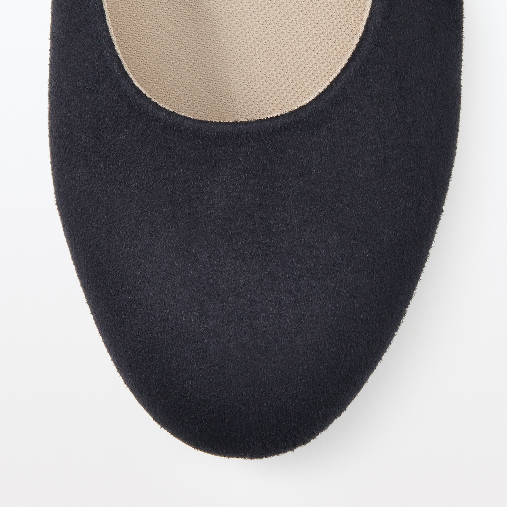 婦人　疲れにくい　起毛フラットシューズ