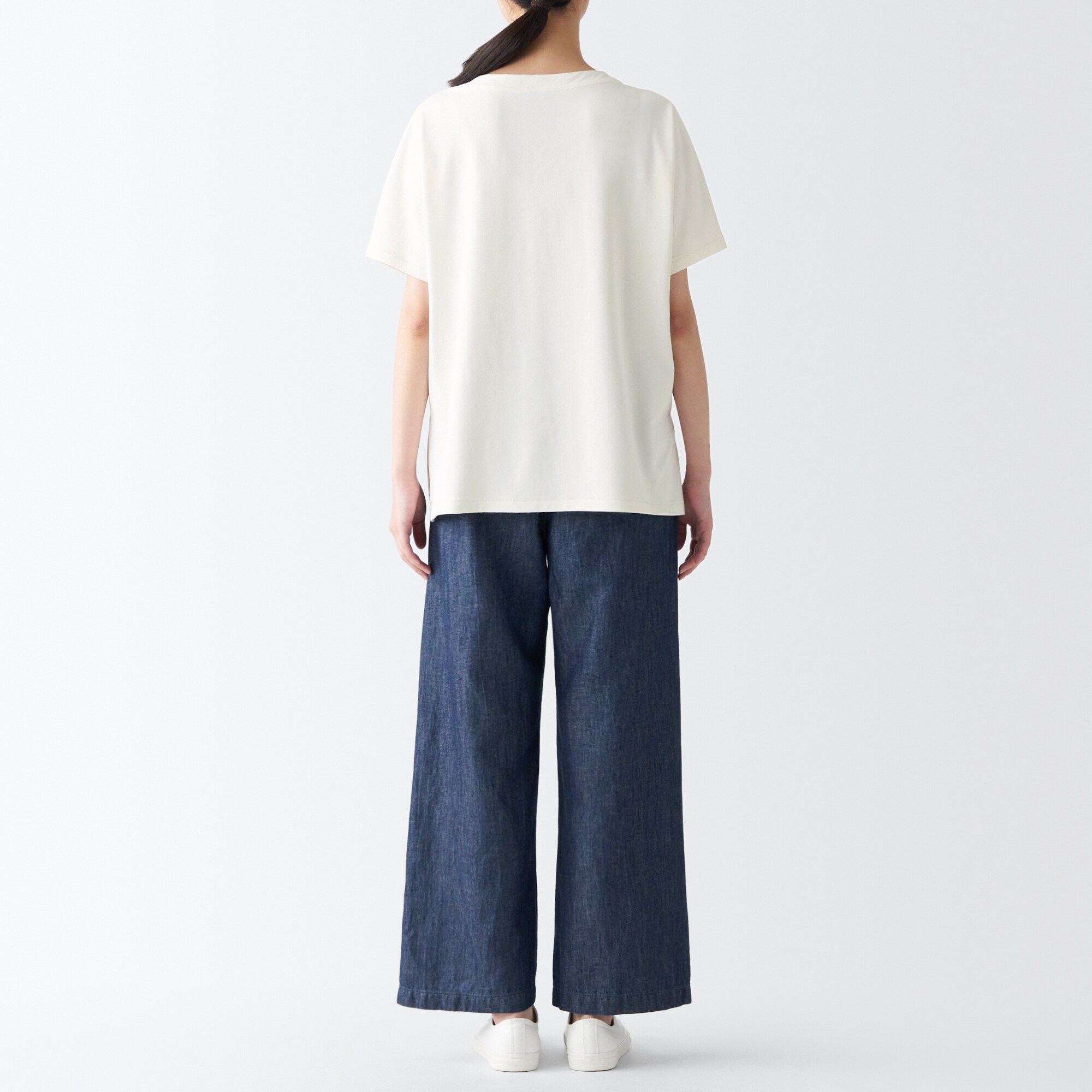 和紙混天竺編みプルオーバー（婦人）