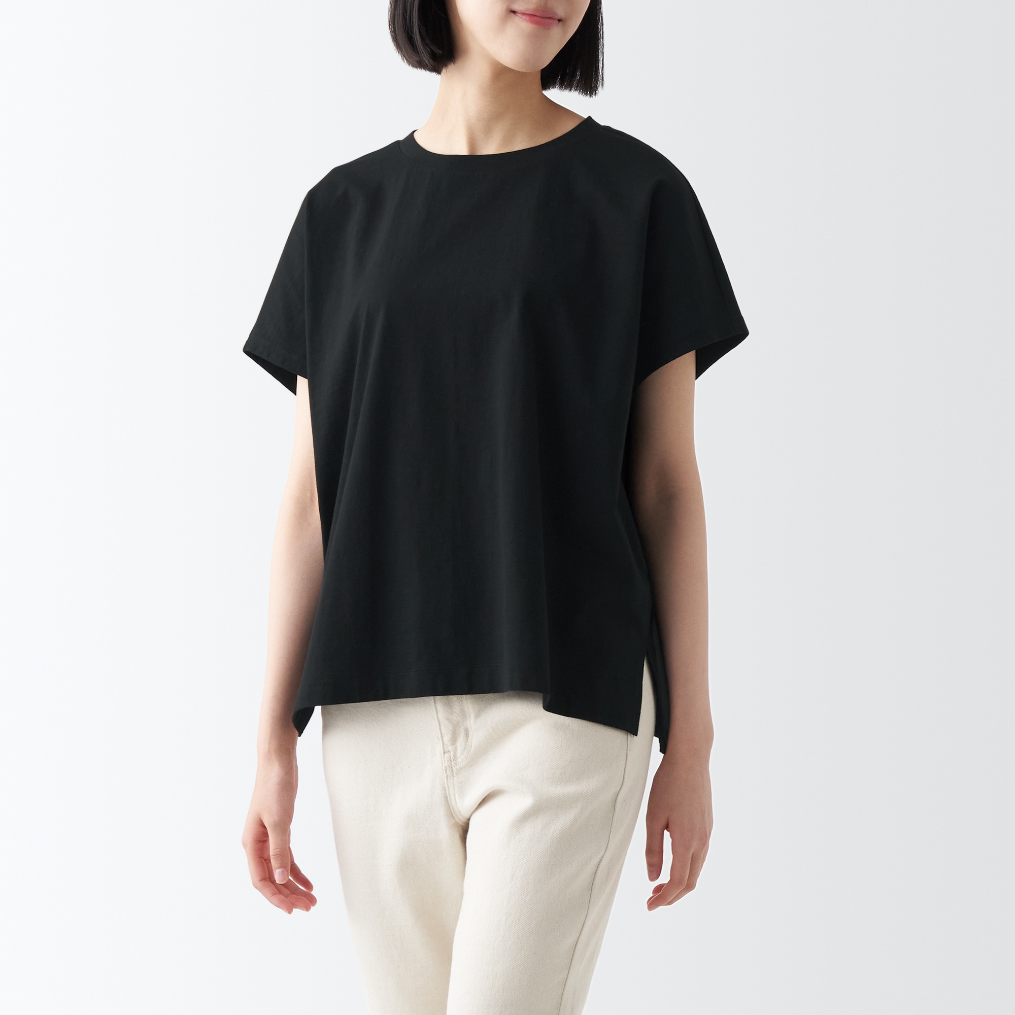 ムラ糸ワイドＴシャツ