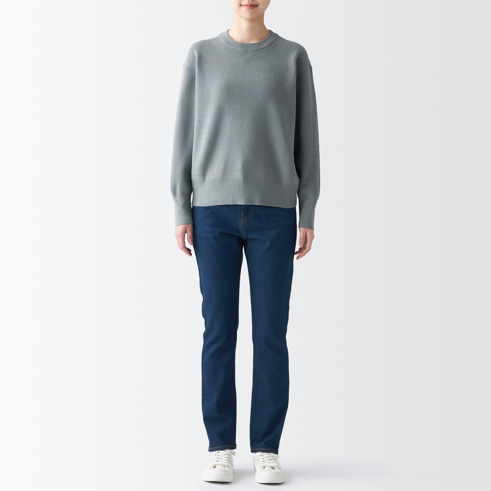 【スリム】ストレッチデニムパンツ（股下７０ｃｍ）