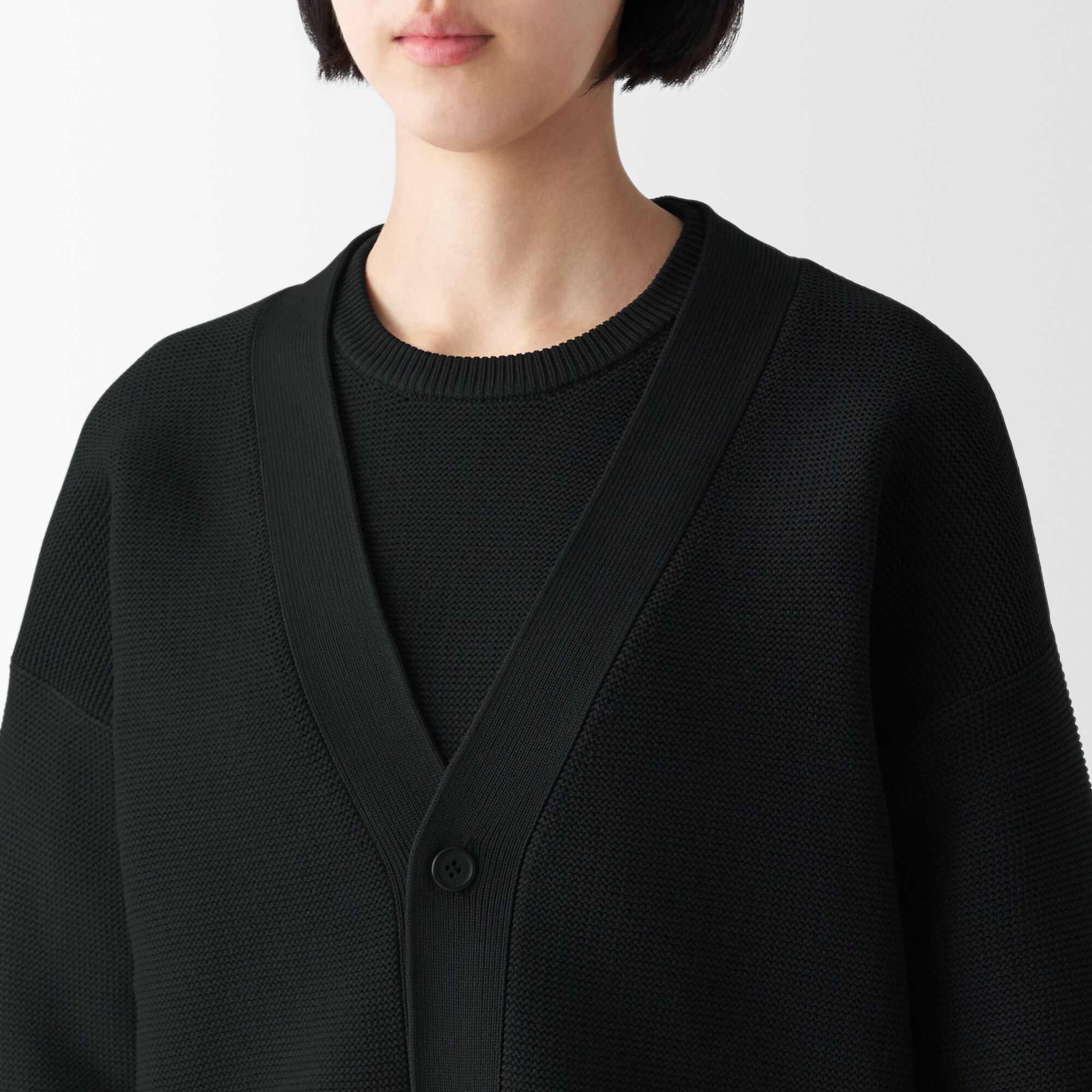 あたたかくて洗えるＶネックカーディガン