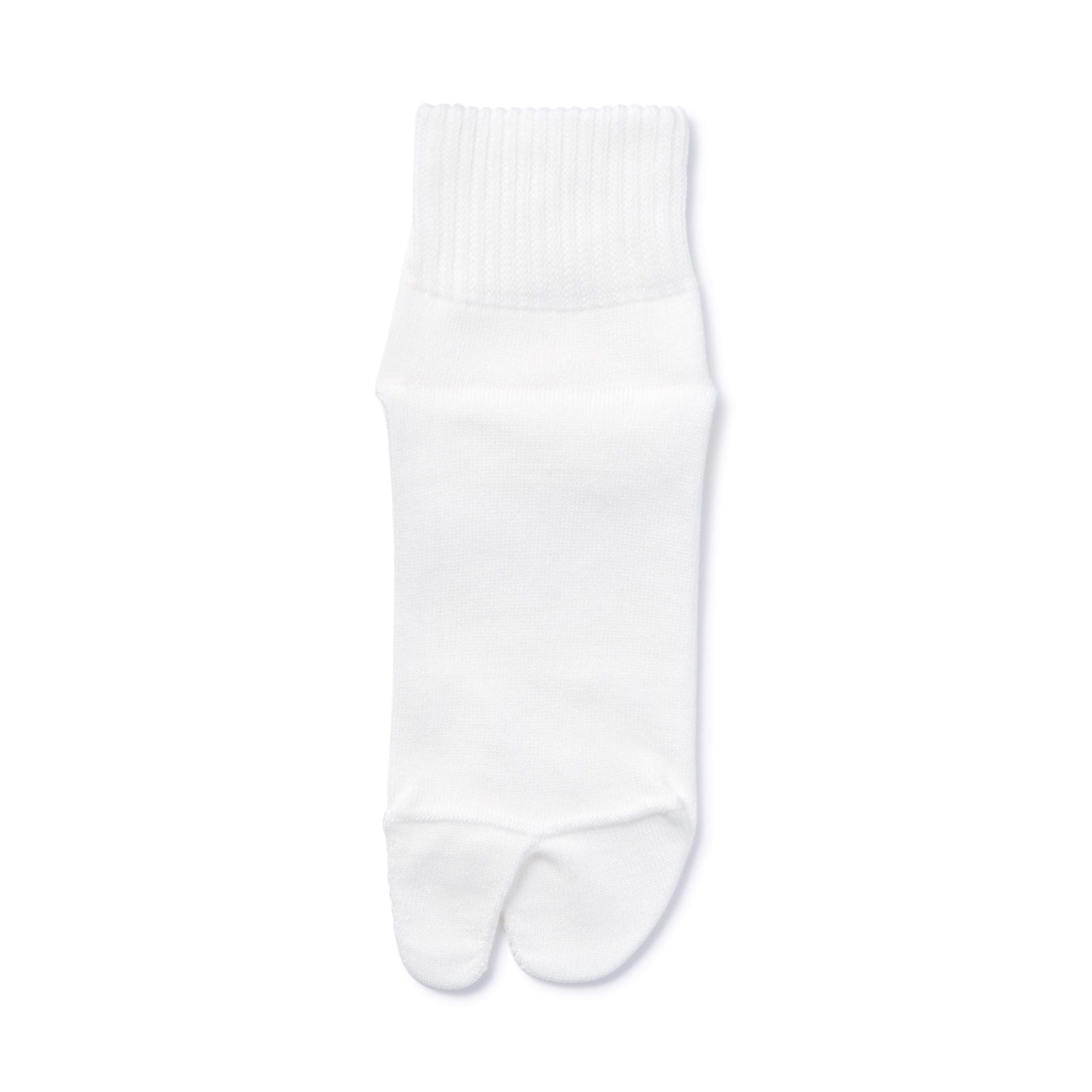 婦人　足なり直角　履き口やわらか　たび型ショート丈靴下（口ゴムなし）