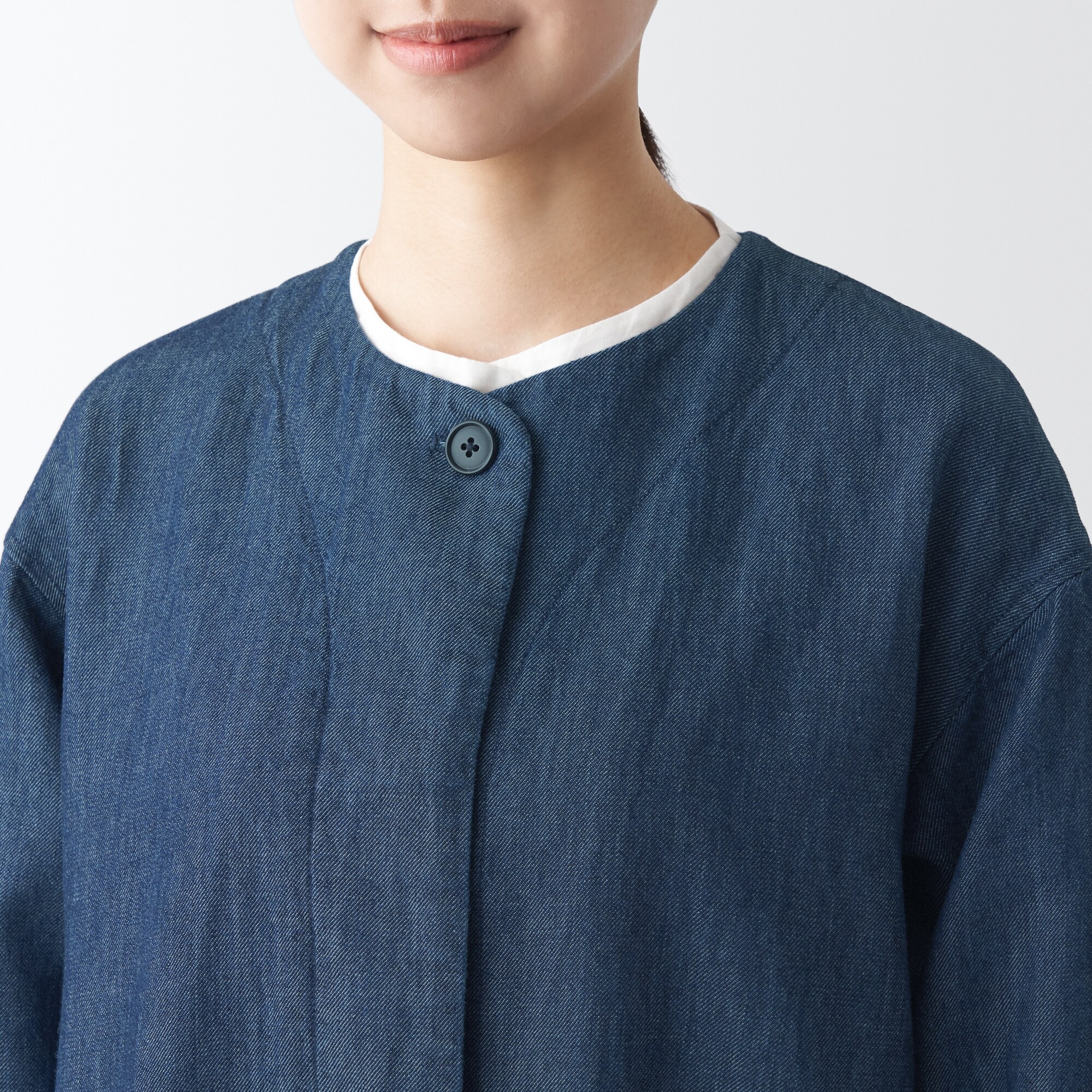 ラミーコットンデニムコート（婦人）