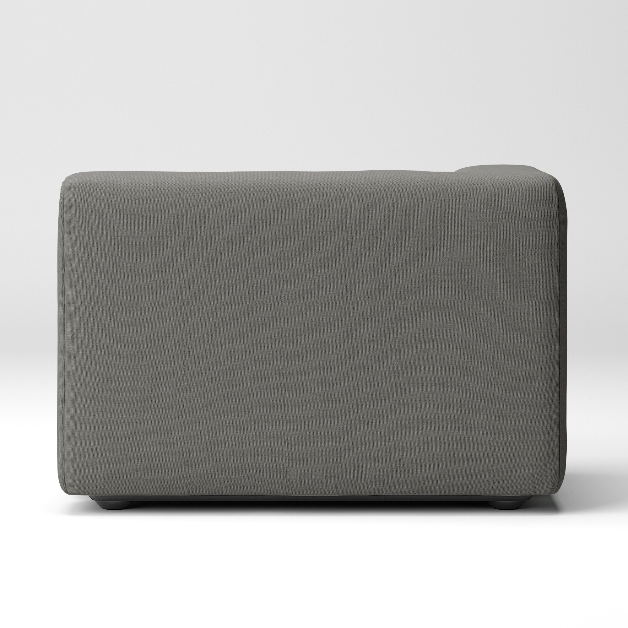 【カバー】綿麻バスケット織ユニットソファ・ハーフアーム・大（右）用カバー