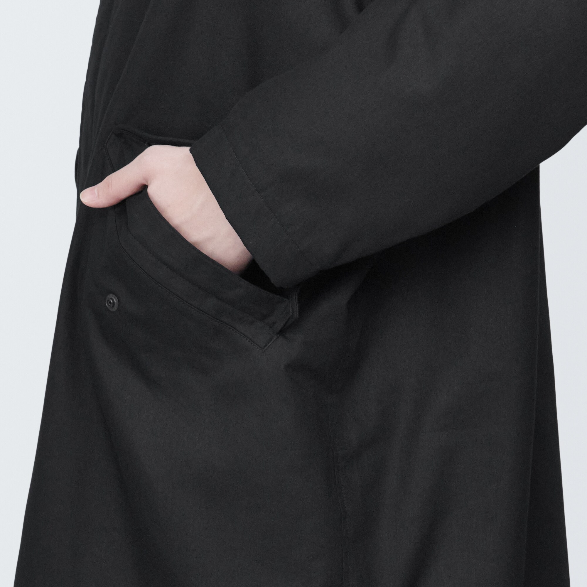 紳士　木の実から作ったカポック混中わた　コート