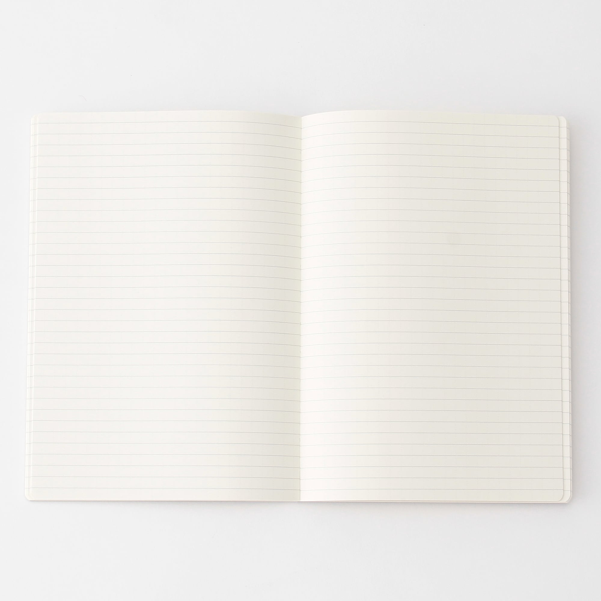 【Ａ５】上質紙　フラットに開くノート　横罫縦ドット・８０枚・ライトグレー