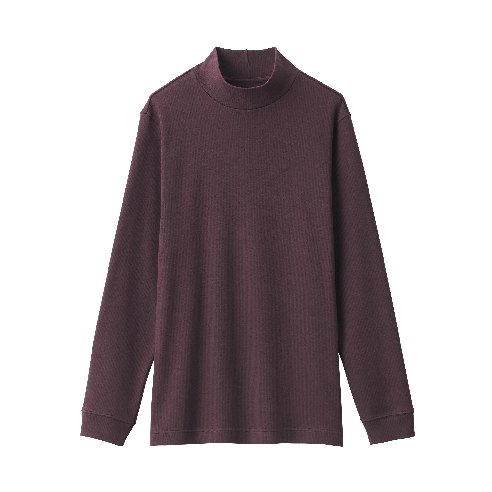 あったか綿　ウール　ハイネック長袖Ｔシャツ