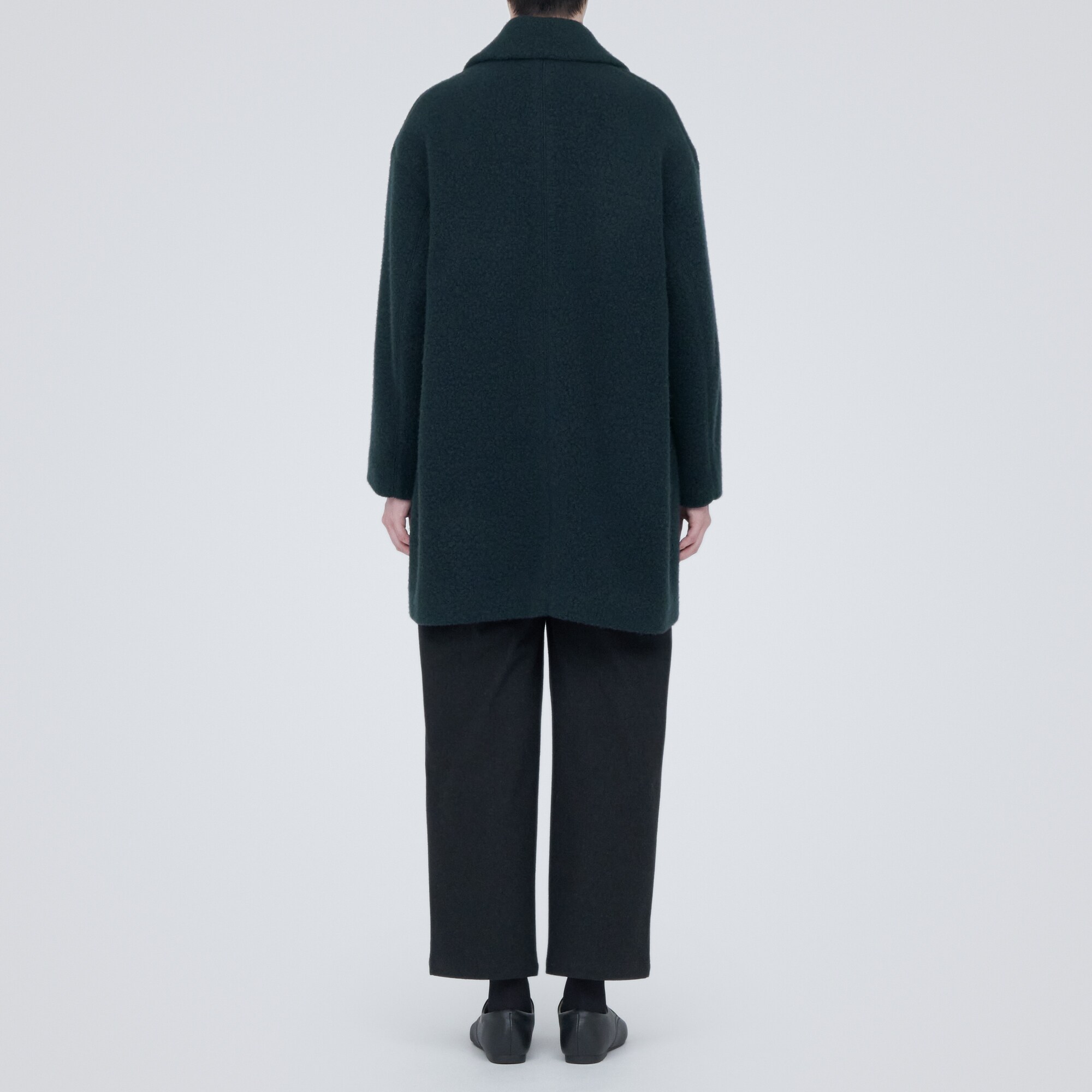 再生ウール混ボアコート（婦人）