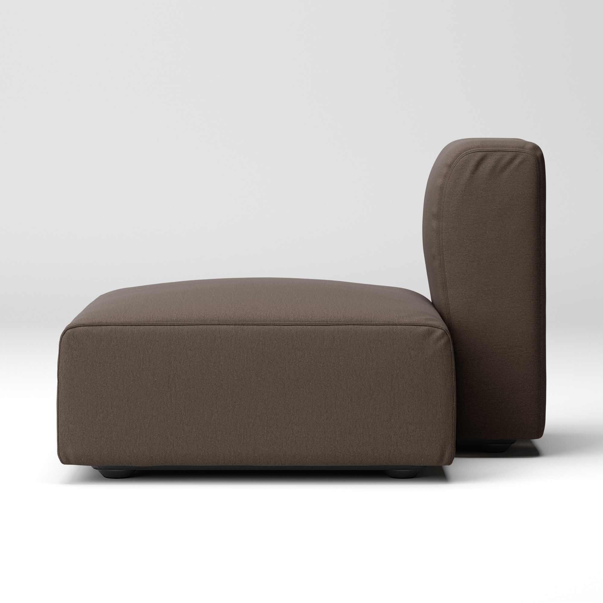 【カバー】洗いざらしの綿帆布ユニットソファ・ハーフバックレスト・大用カバー／生成