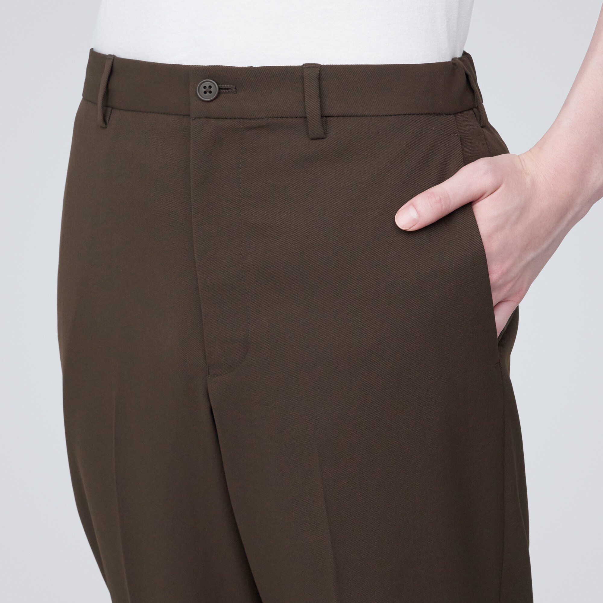 【セットアップ可能】撥水ストレッチノータックパンツ