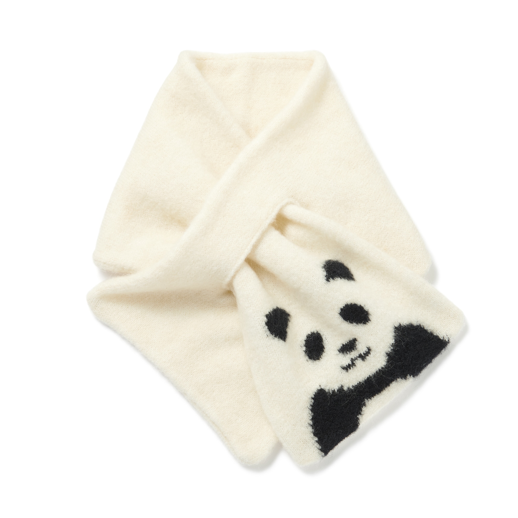 再生ポリエステル混　のびのび　動物マフラー（キッズ）