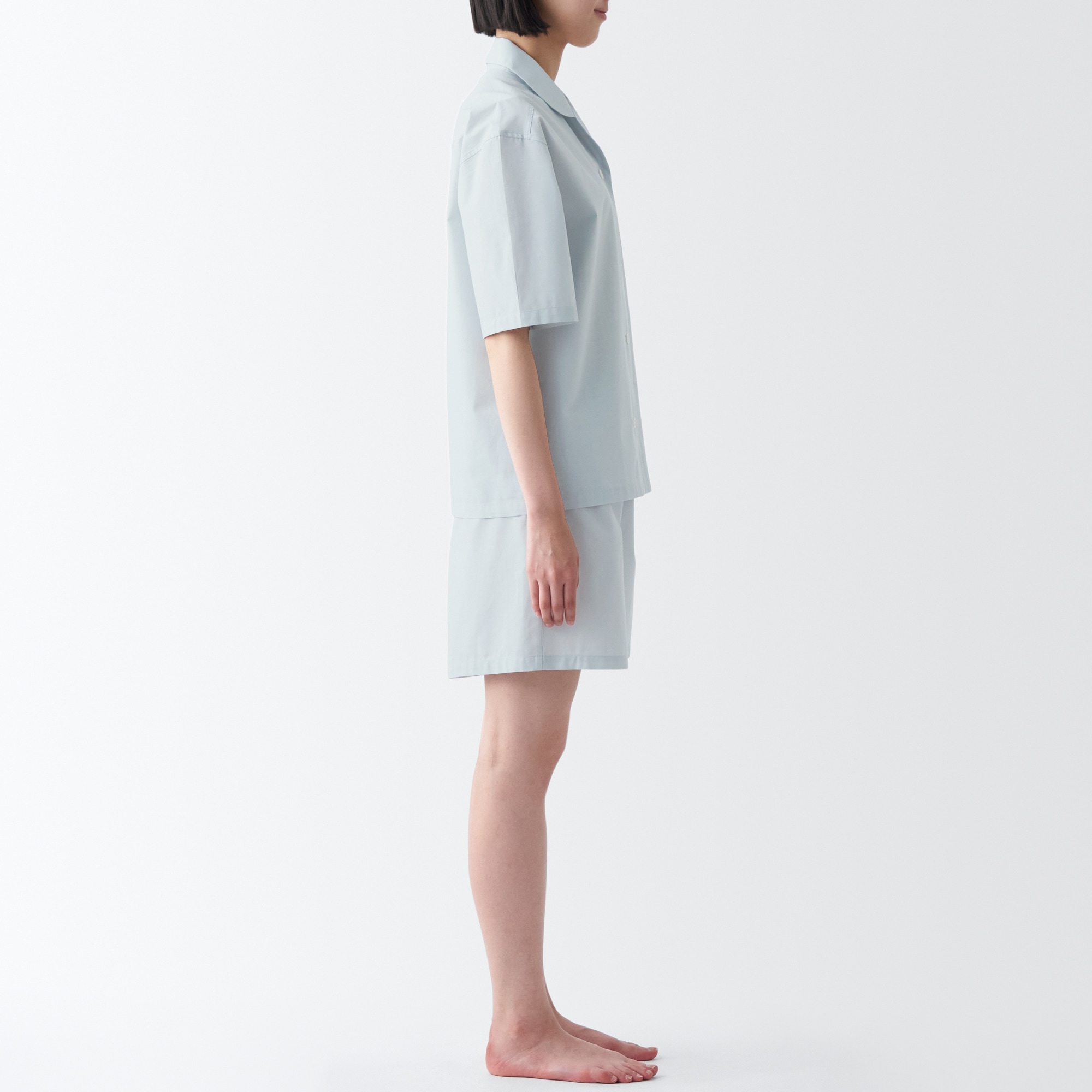 綿ブロード　半袖パジャマ