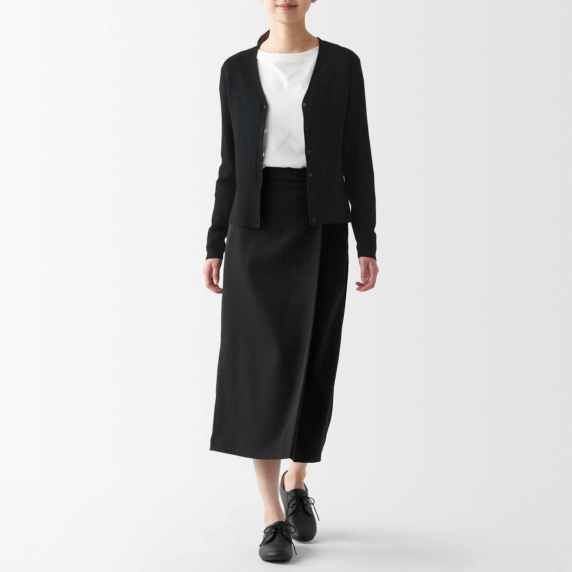 ＵＶカットリブ編みＶネックカーディガン