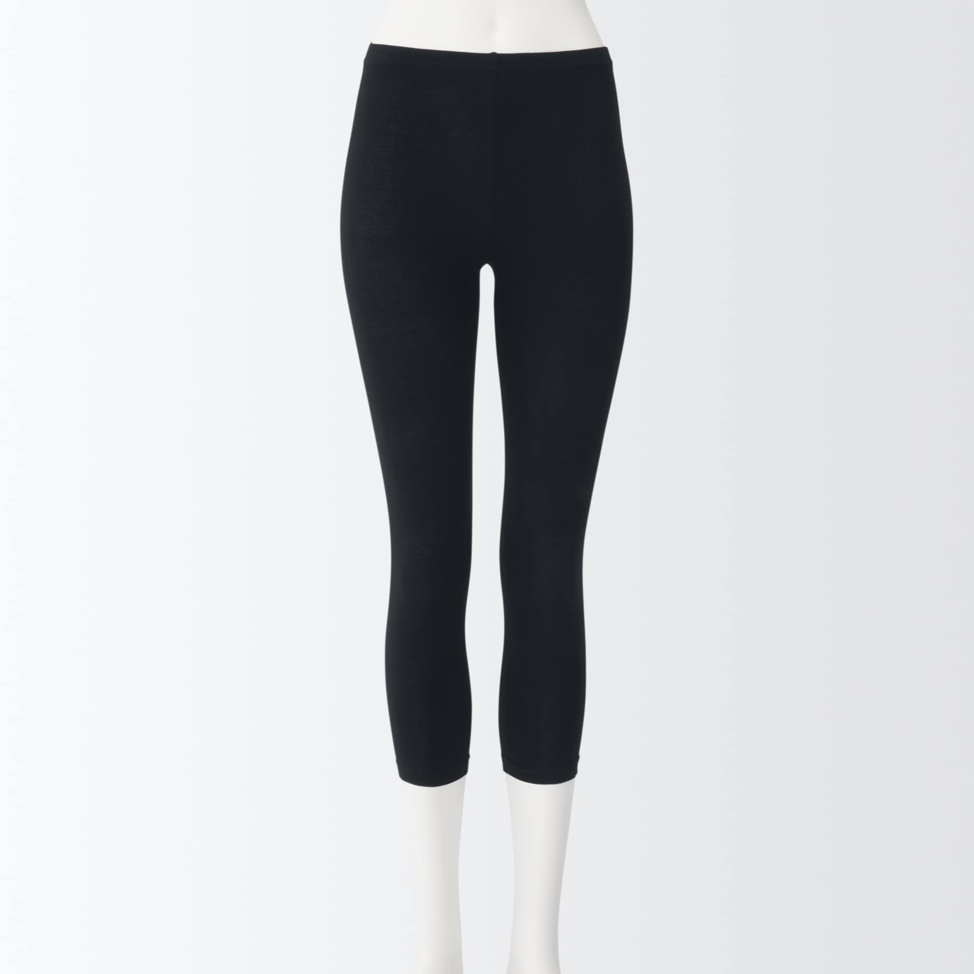 ストレッチ天竺編み　七分丈レギンス