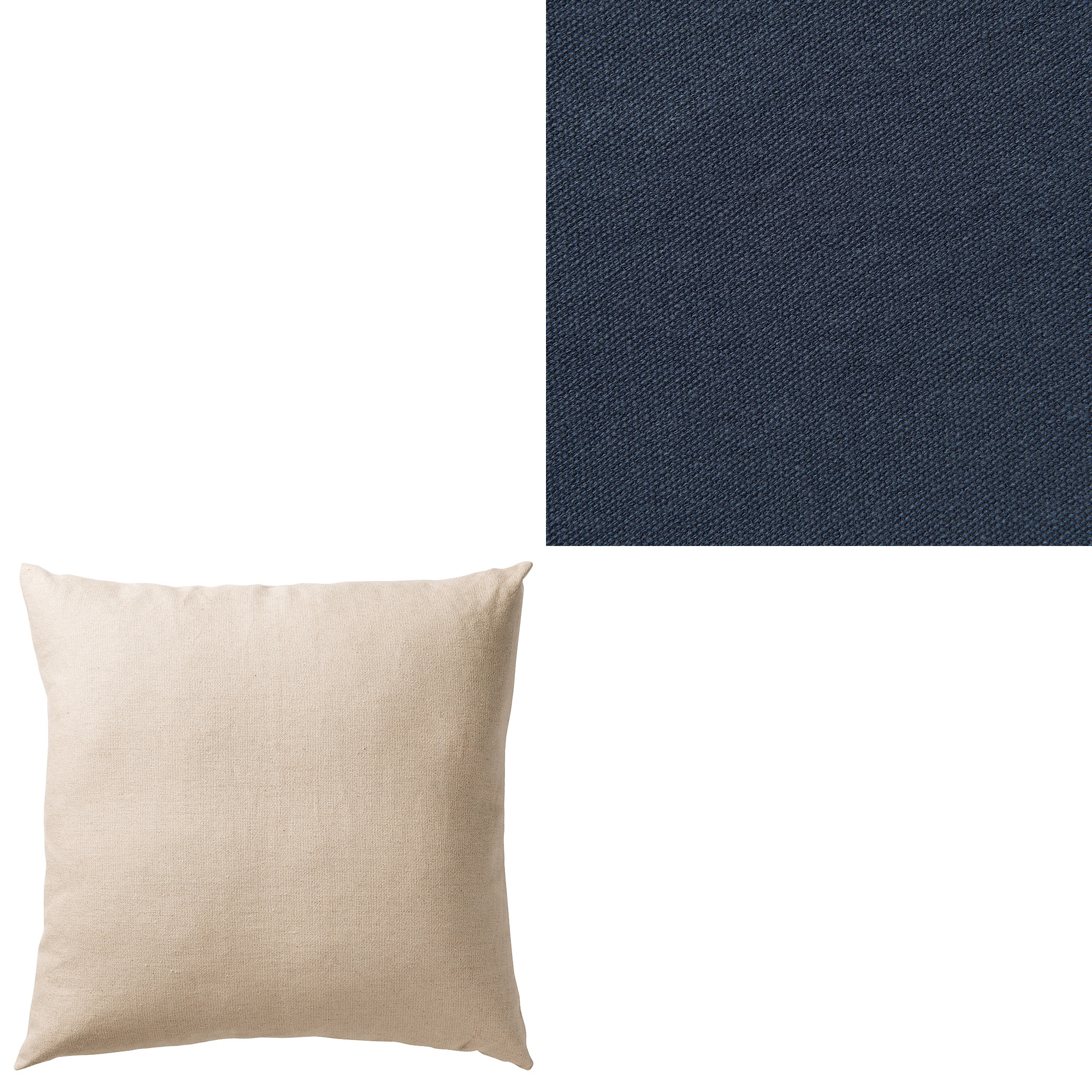 【カバー】洗いざらしの綿帆布ユニットソファ・羽根クッション用カバー／生成