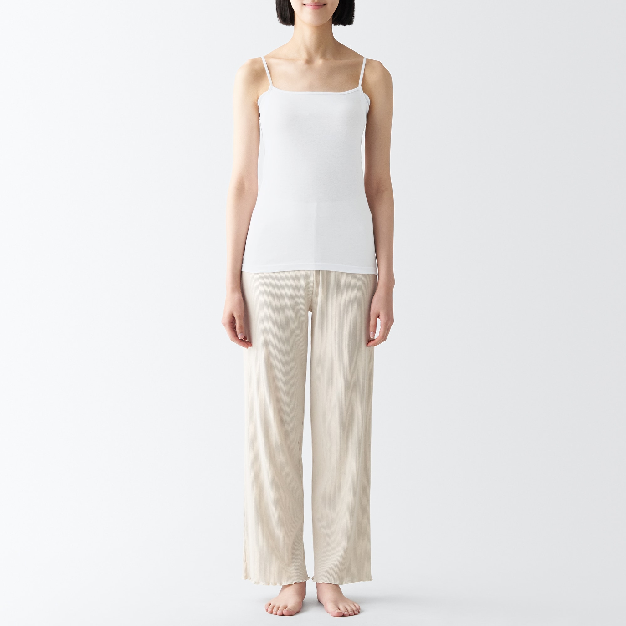 さらっと綿　汗取りパッド付きキャミソール