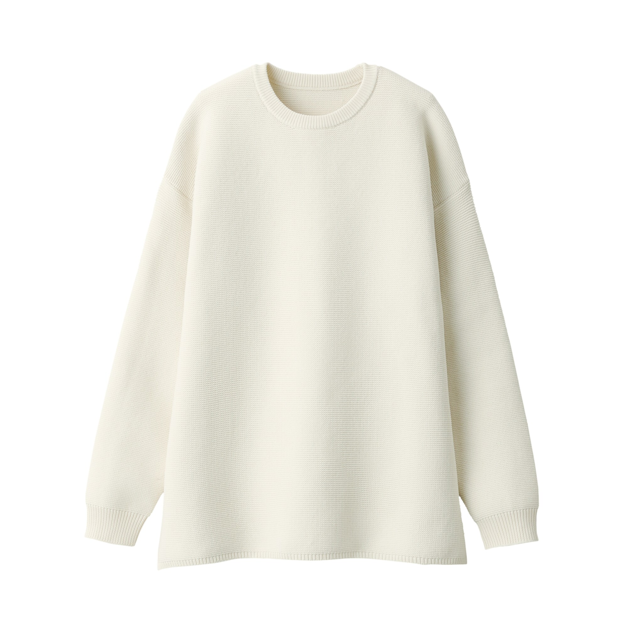 あたたかくて洗えるクルーネックセーター