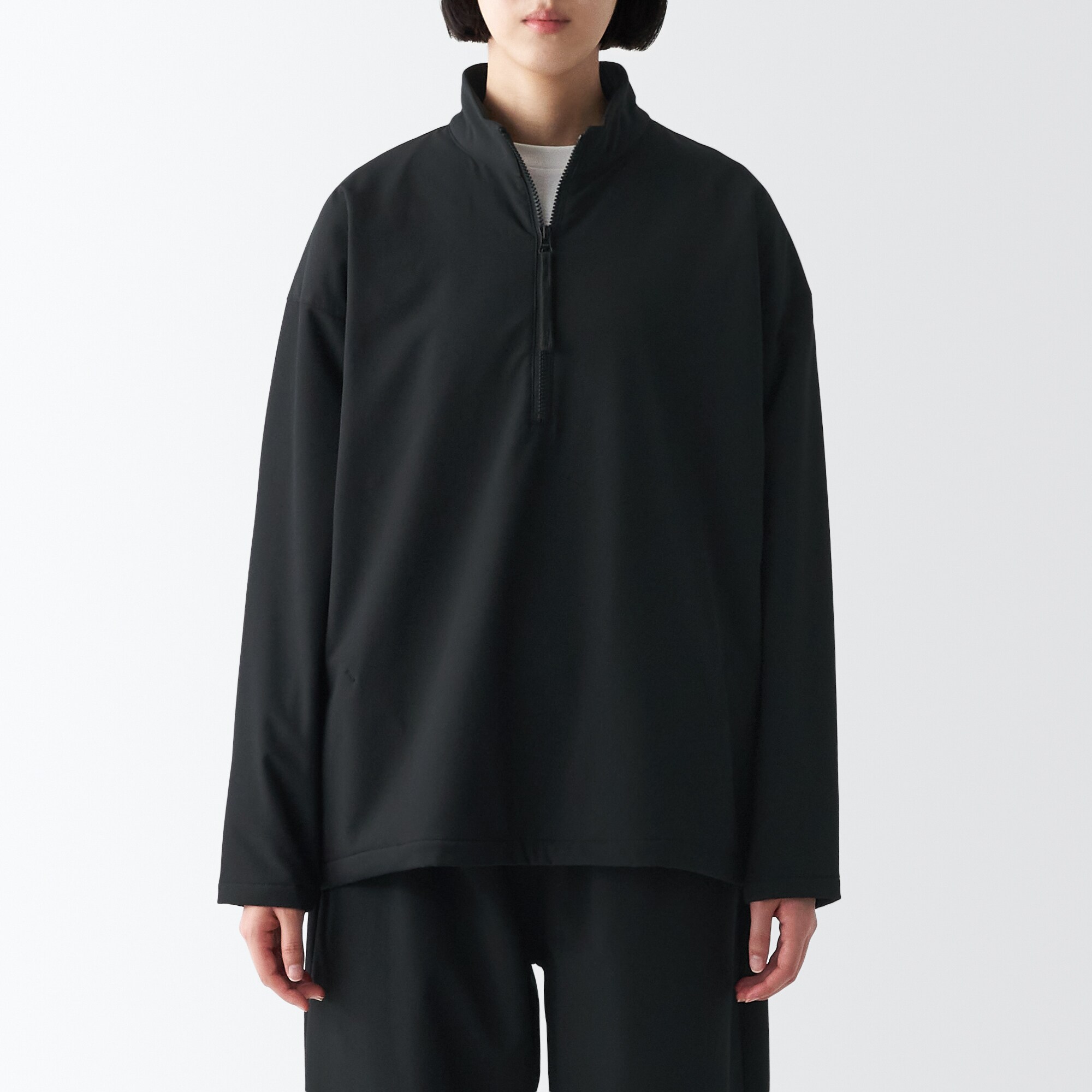 裏起毛プルオーバー