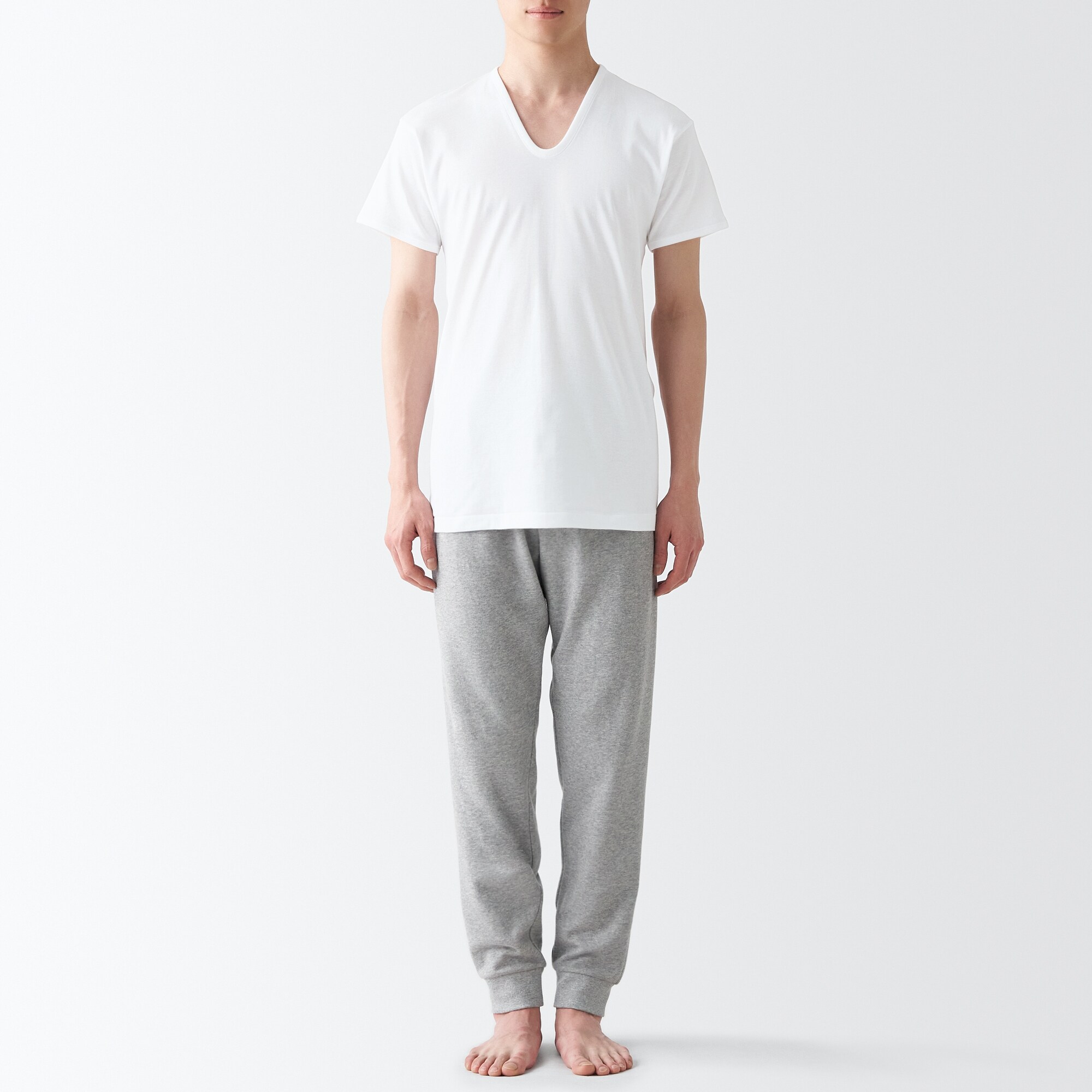 抗菌防臭　Ｕネック半袖Ｔシャツ