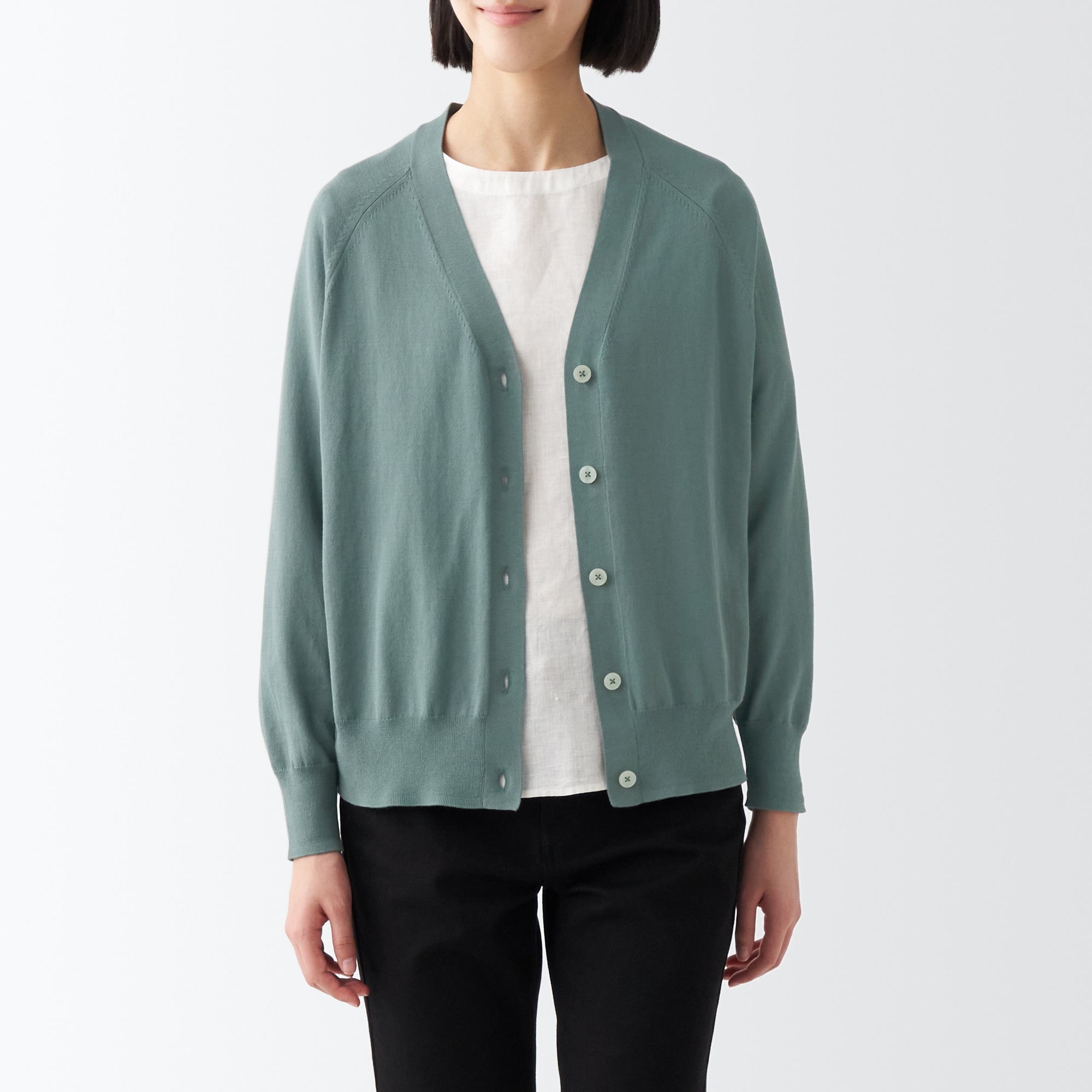 ＵＶカット強撚Ｖネックワイドカーディガン