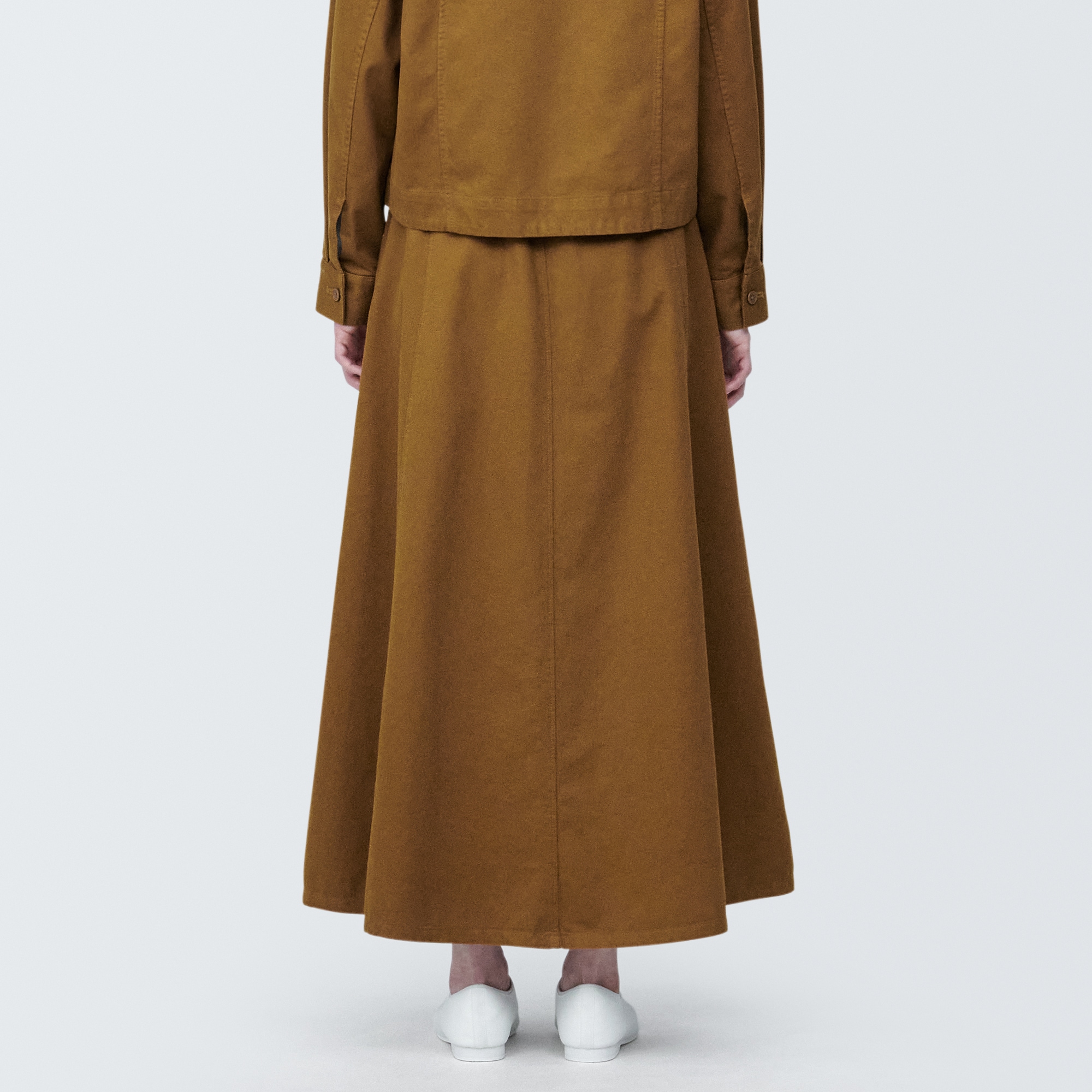 婦人　木の実から作ったカポック混フレアスカート